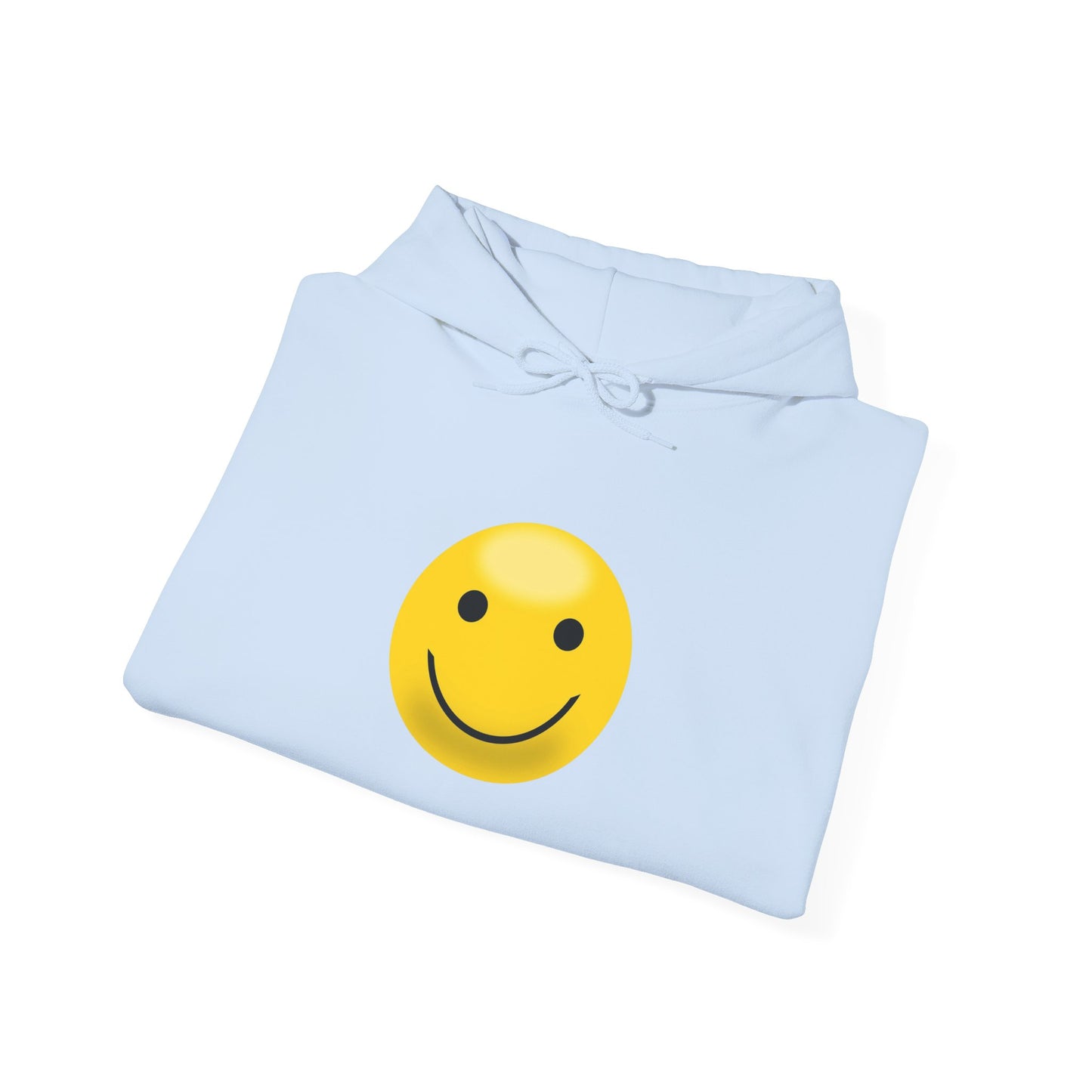 Smiley Face Hooded Sweatshirt, Unisex Cozy Hoodie, Casual Streetwear, Perfect Gift for Friends, Happy Apparel for Everyday Wear