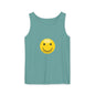 Smiley Face Tank Top, Summer Shirt, Casual Wear, Beach Outing, Gift for Friends, Positive Vibes Apparel