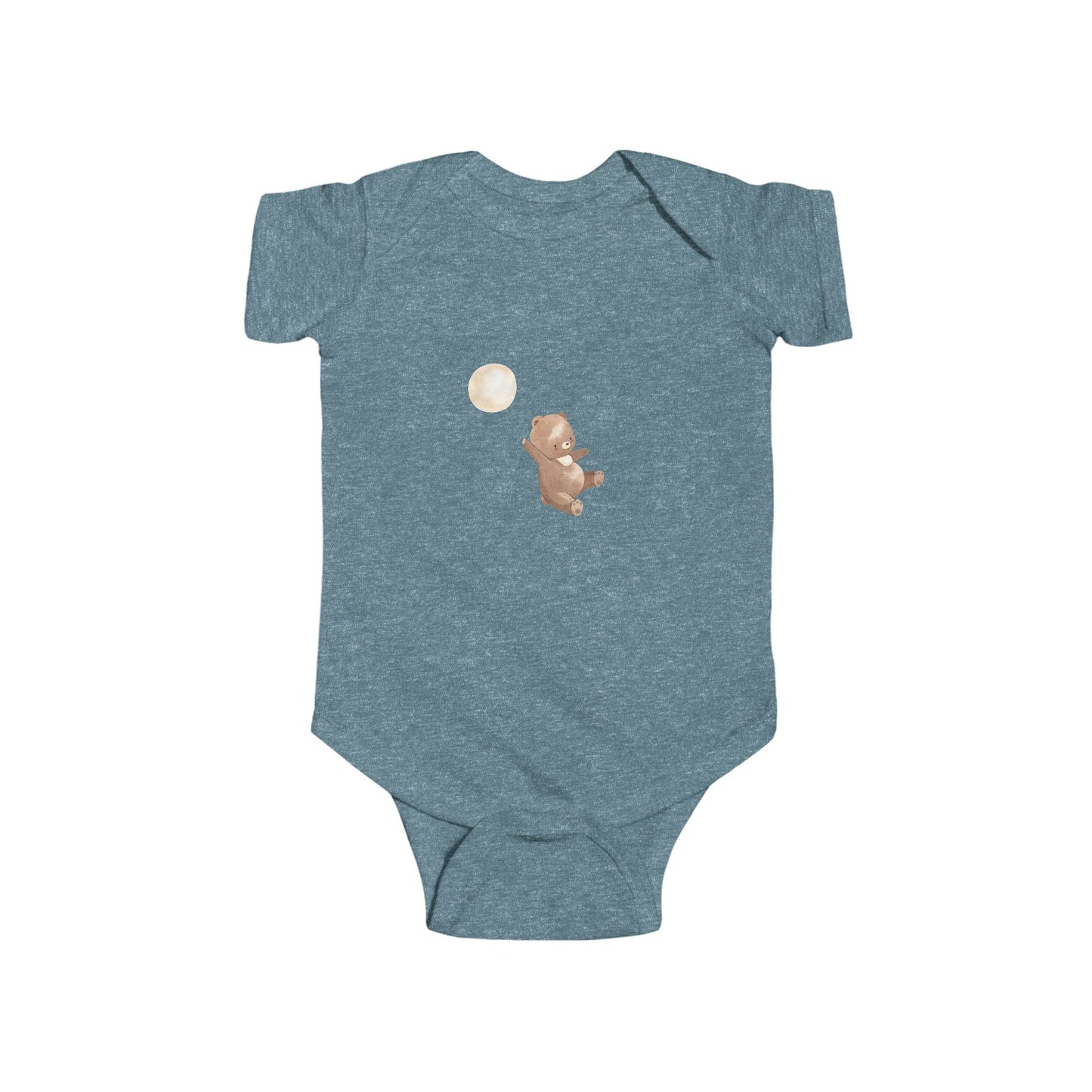 Cute Moonlight Bear Bodysuit for Infants, Baby Shower Gift, Nursery Outfit, Sweet Dreams Clothes, Newborn Onesie