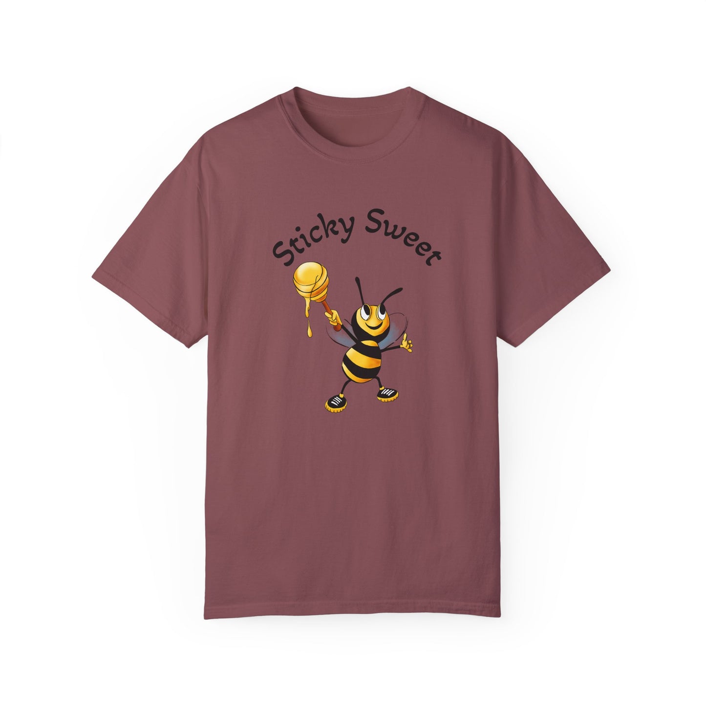 Bee-Themed Unisex T-Shirt - "Sticky Sweet" Graphic