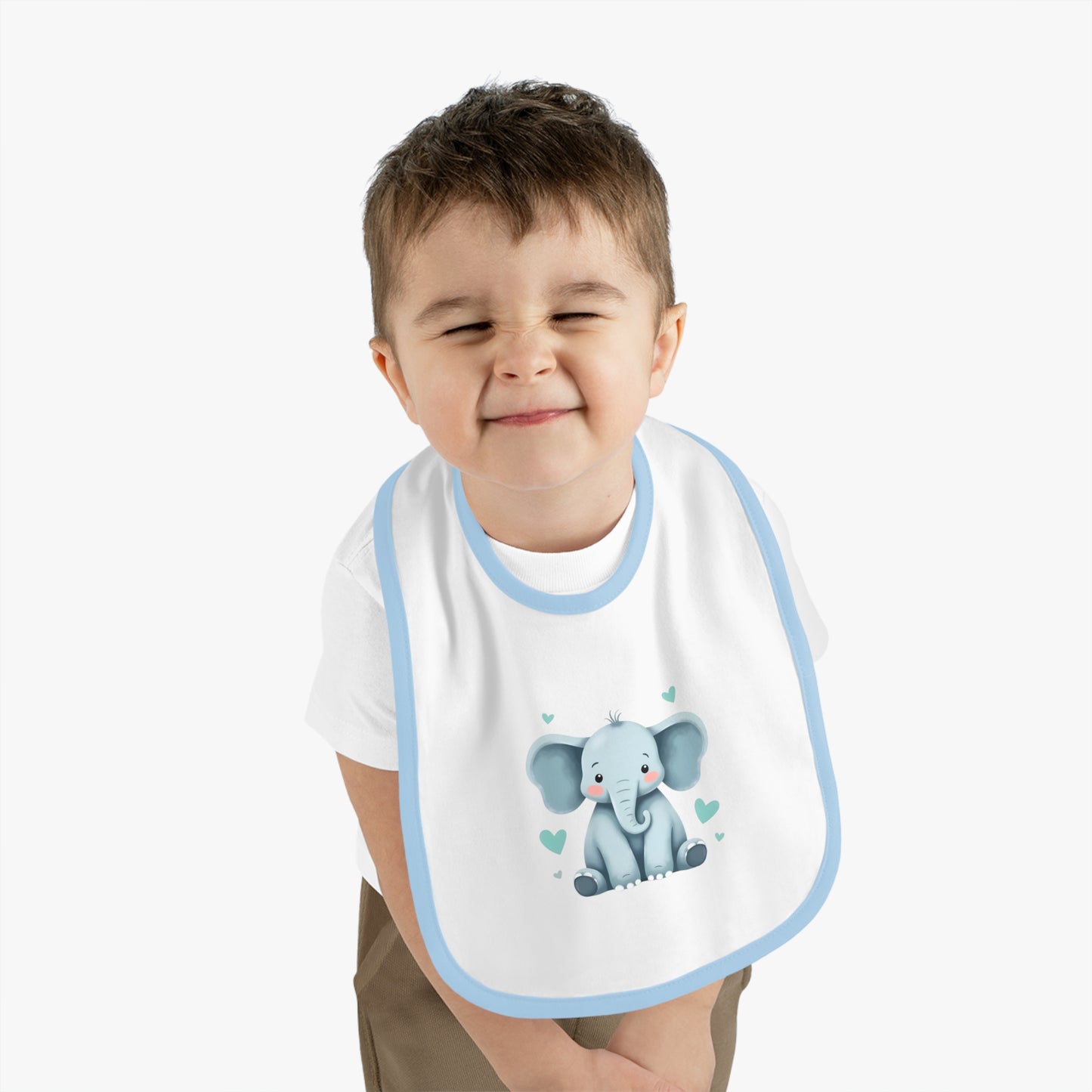 Cute Elephant Baby Bib - Adorable Infant Feeding Accessory, Perfect Baby Shower Gift, Toddler Bib, Newborn Essential, Eco-Friendly Babywear