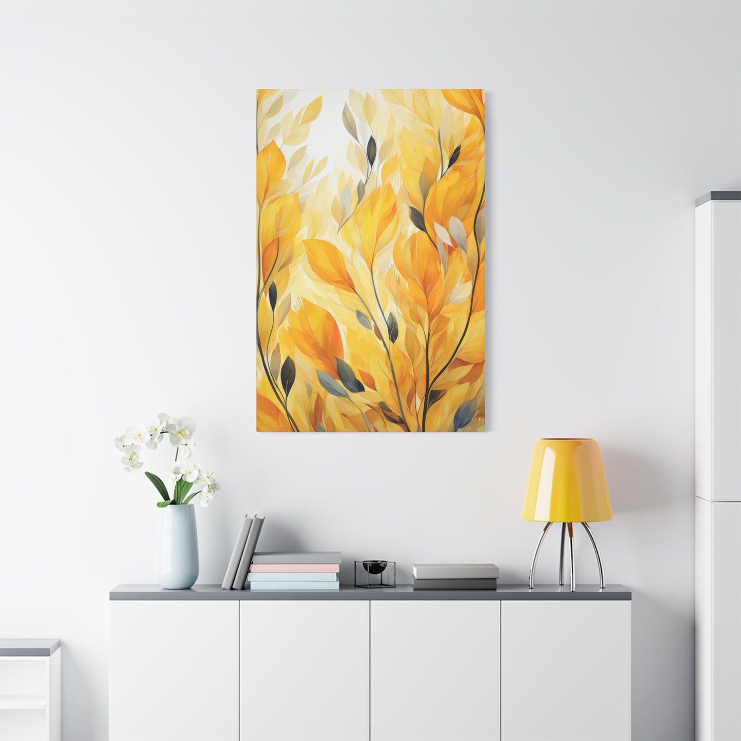 Gorgeous Yellow Matte Canvas Art Print, Stretched, 1.25"