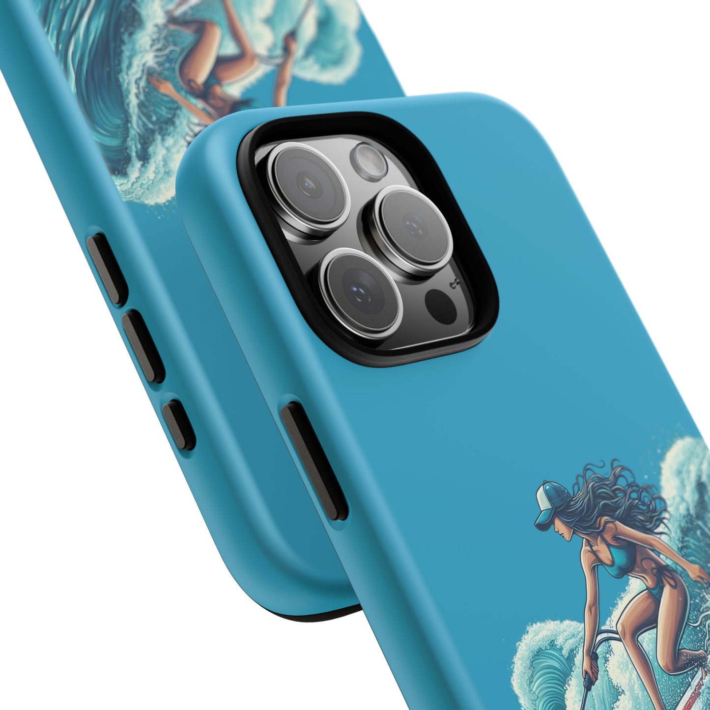 Surfing Phone Case, Coastal Vibes Phone Cover, Tough Cases for Beach Lovers, Ocean Art Phone Accessories, Summer Gift Idea