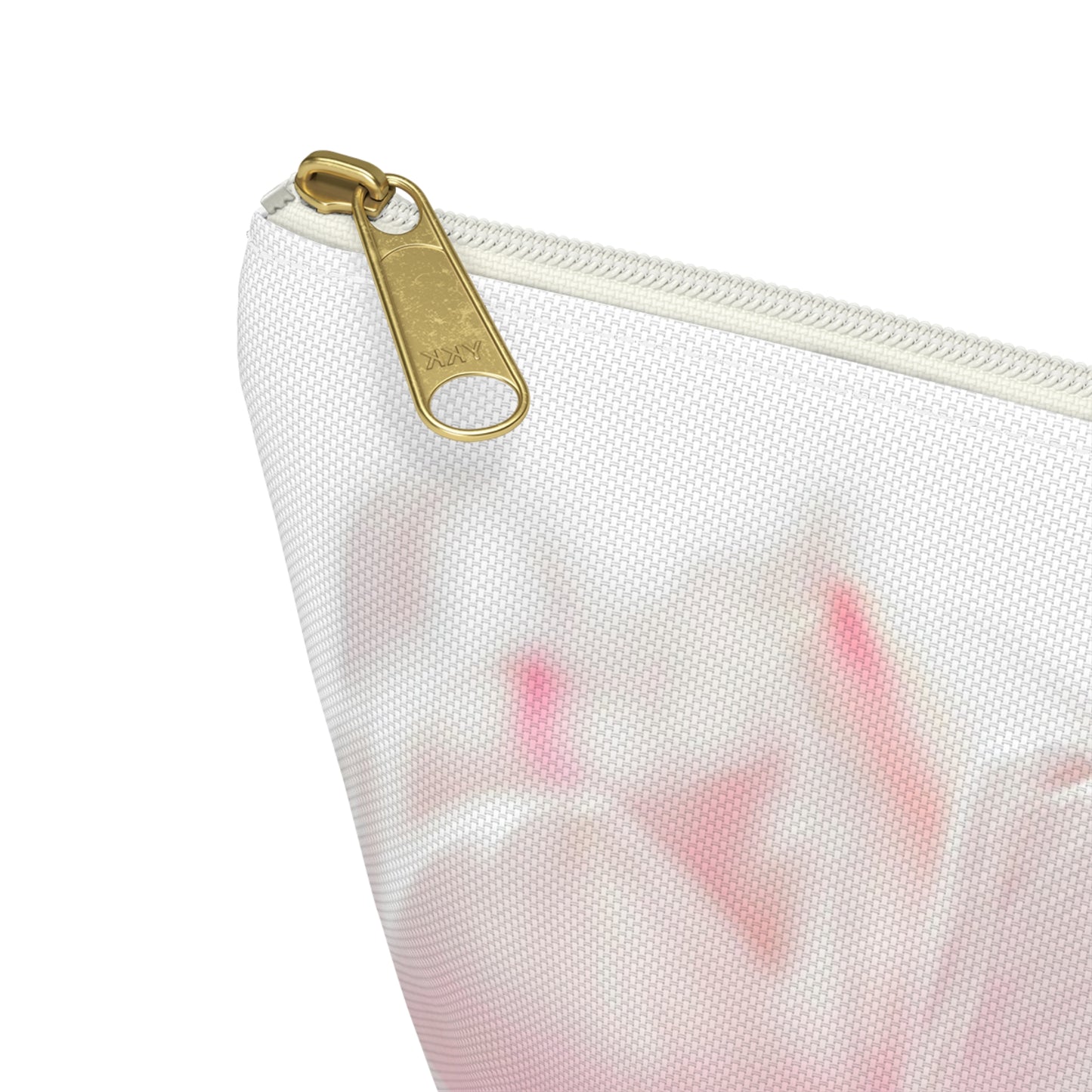 Floral Pink Tulip Accessory Pouch