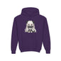 Cute Anime Girl & Puppy Youth Hoodie — Kawaii Kids Pullover for Anime Fans