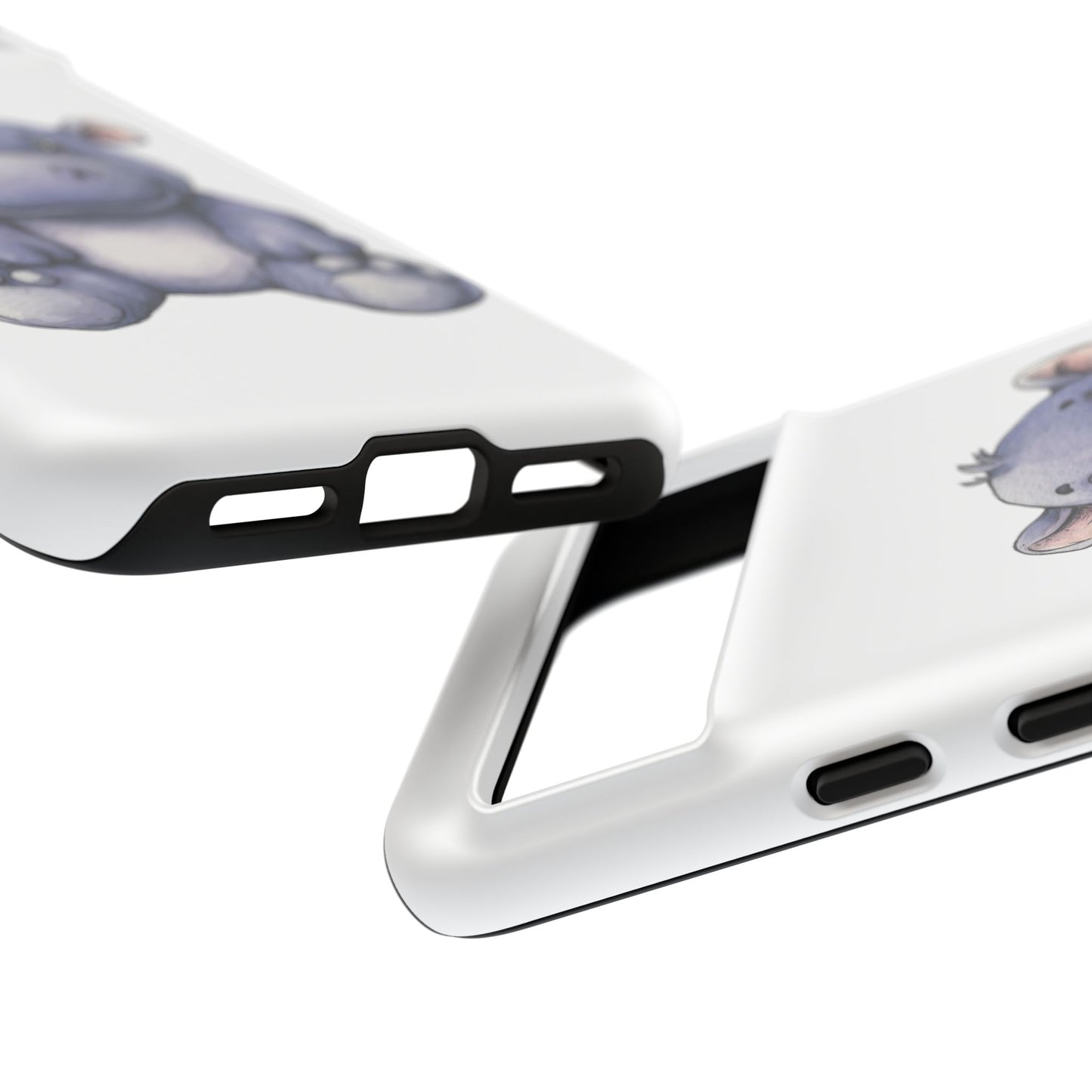 Cute Hippo Phone Case, Unique Tough Cases, Animal Lover Gift, Cute Animal Design, Baby Animal Phone Accessory