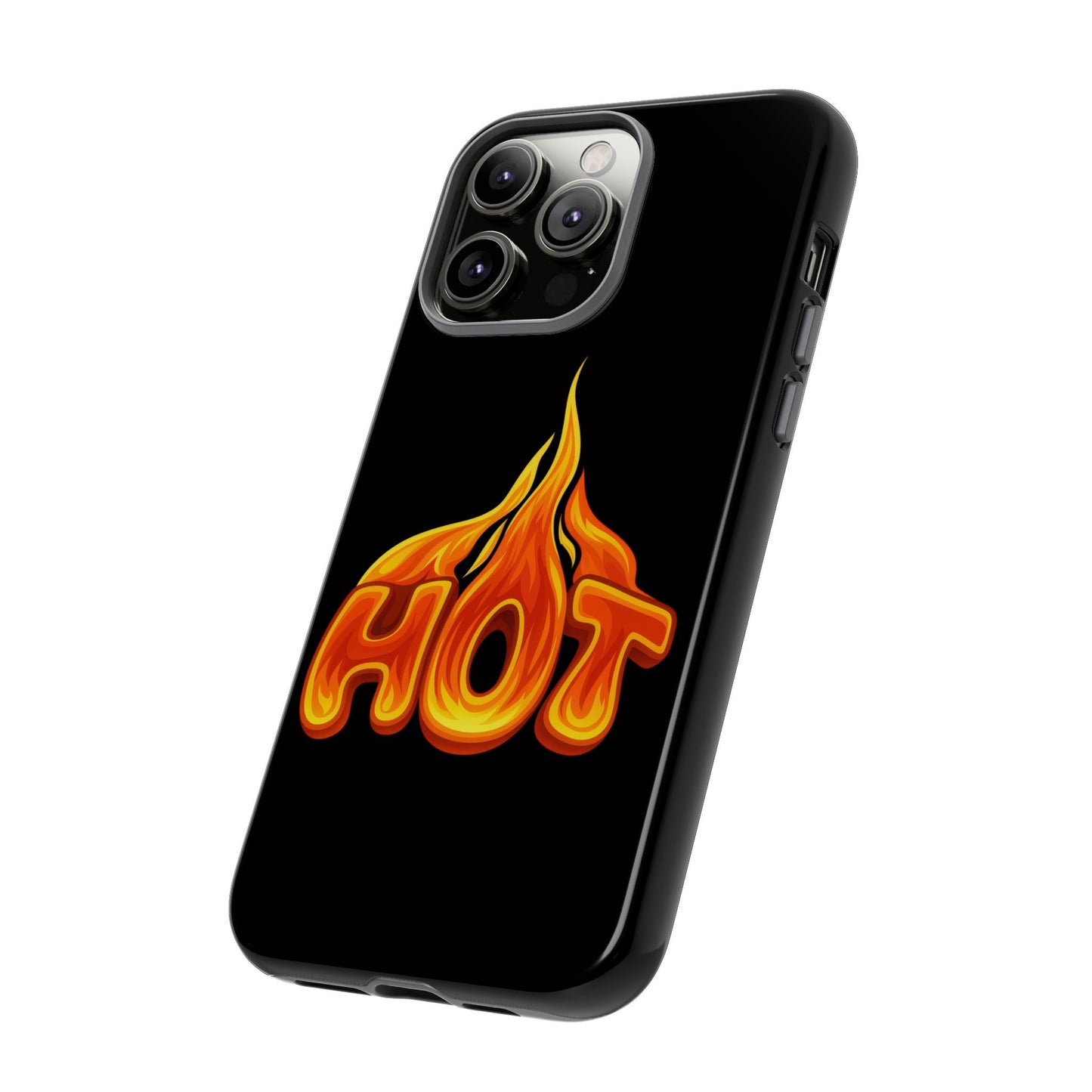 Stylish Phone Case, Hot Flames Design, Gift for Teens, Trendy Accessory, Protective Cover, Unique Phone Case