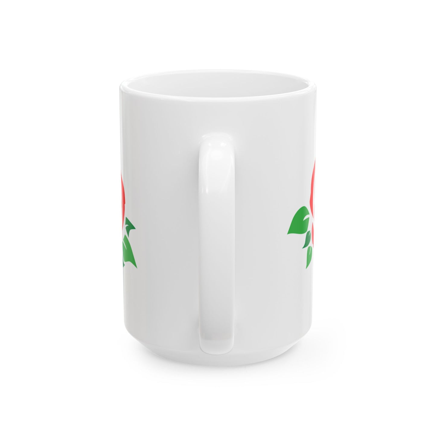 Romantic Rose Ceramic Mug | Perfect Gift for Coffee Lovers, Mother's Day, Valentine's, Floral Decor