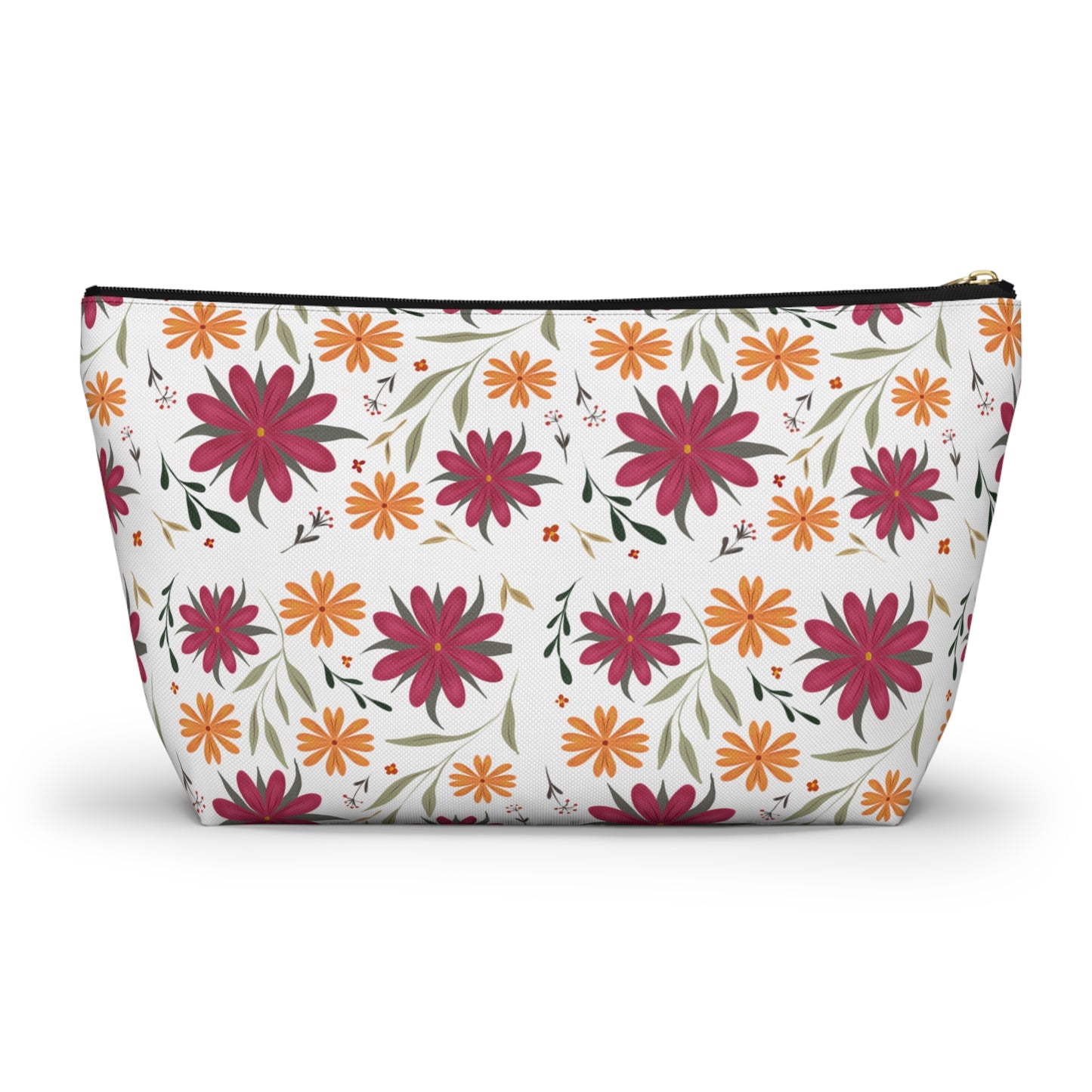 Floral Accessory Pouch - Ideal Travel Makeup Bag, Toiletry Organizer, Gift for Her, Eco-Friendly, Everyday Essentials