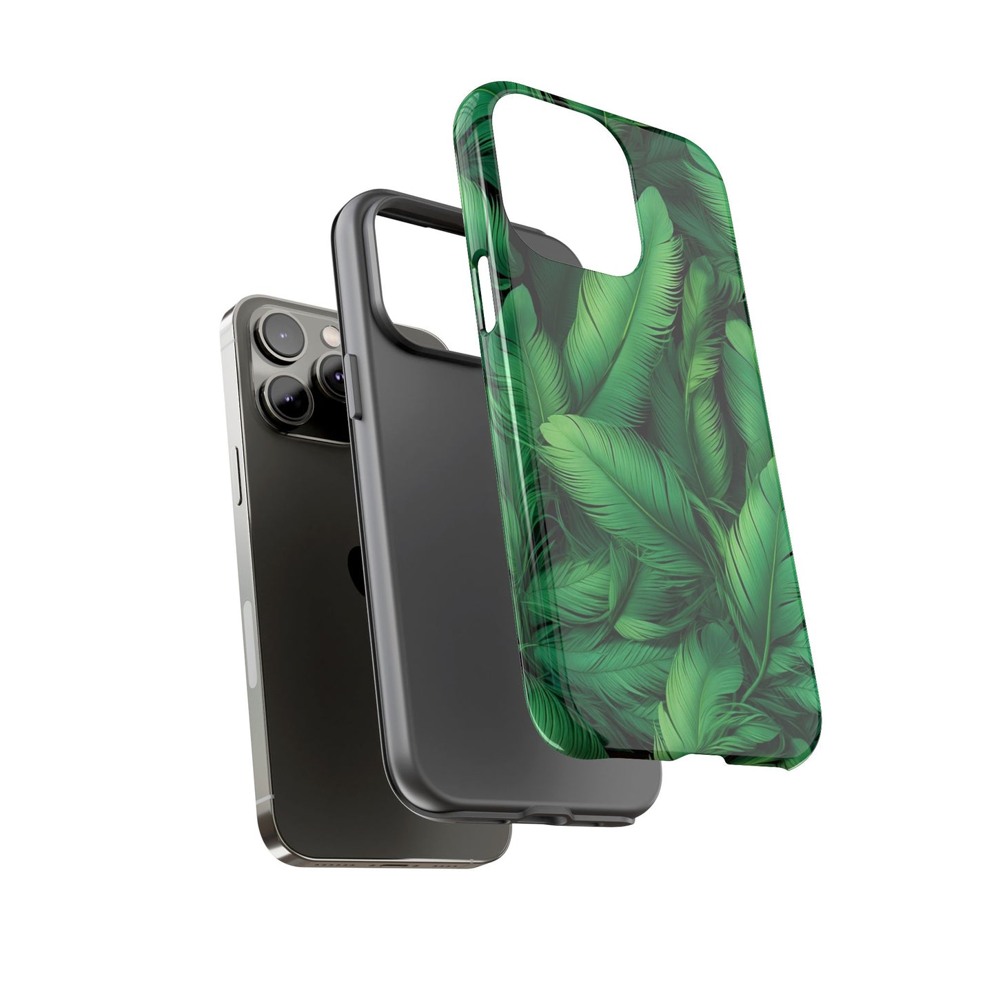 Tough Cases - Tropical Leaf Phone Case, Nature-inspired, Phone Accessory, Gift for Her, Jungle Theme, Eco-Friendly