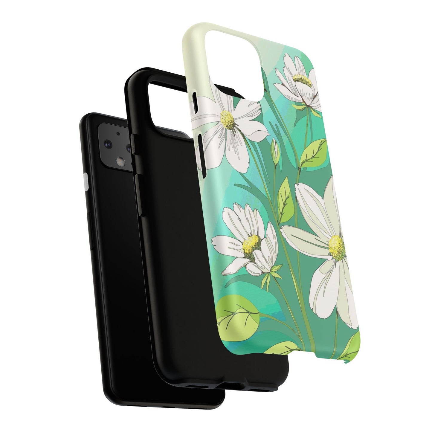 Floral Phone Case, Tough Cases, Flower Design, Nature Inspired, Eco-Friendly Cover, Unique Gift for Her, Spring Accessories