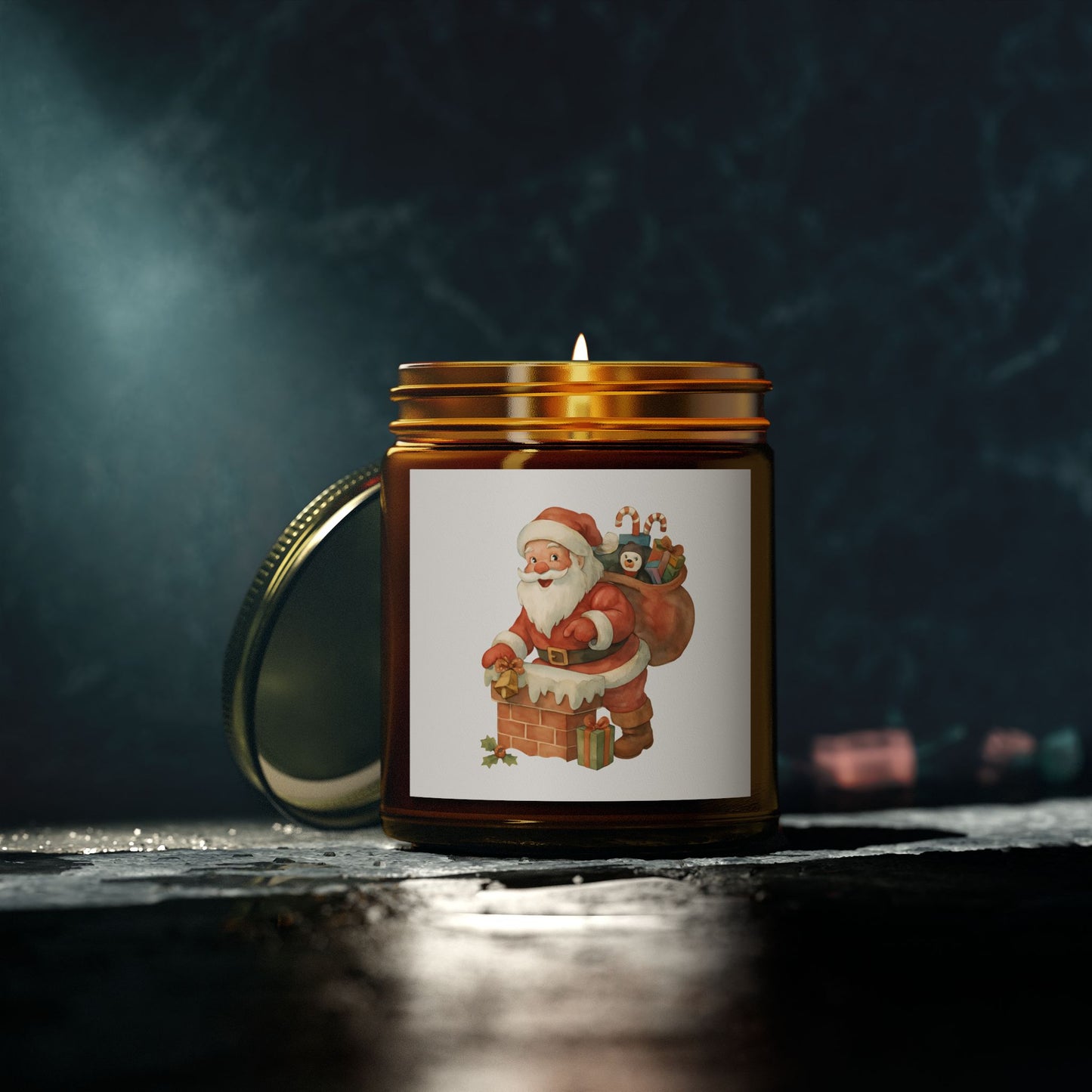 Christmas Scented Candles - Coconut Apricot Wax, Holiday Home Decor, Gift Idea for Friends, Relaxation, Festive Ambiance