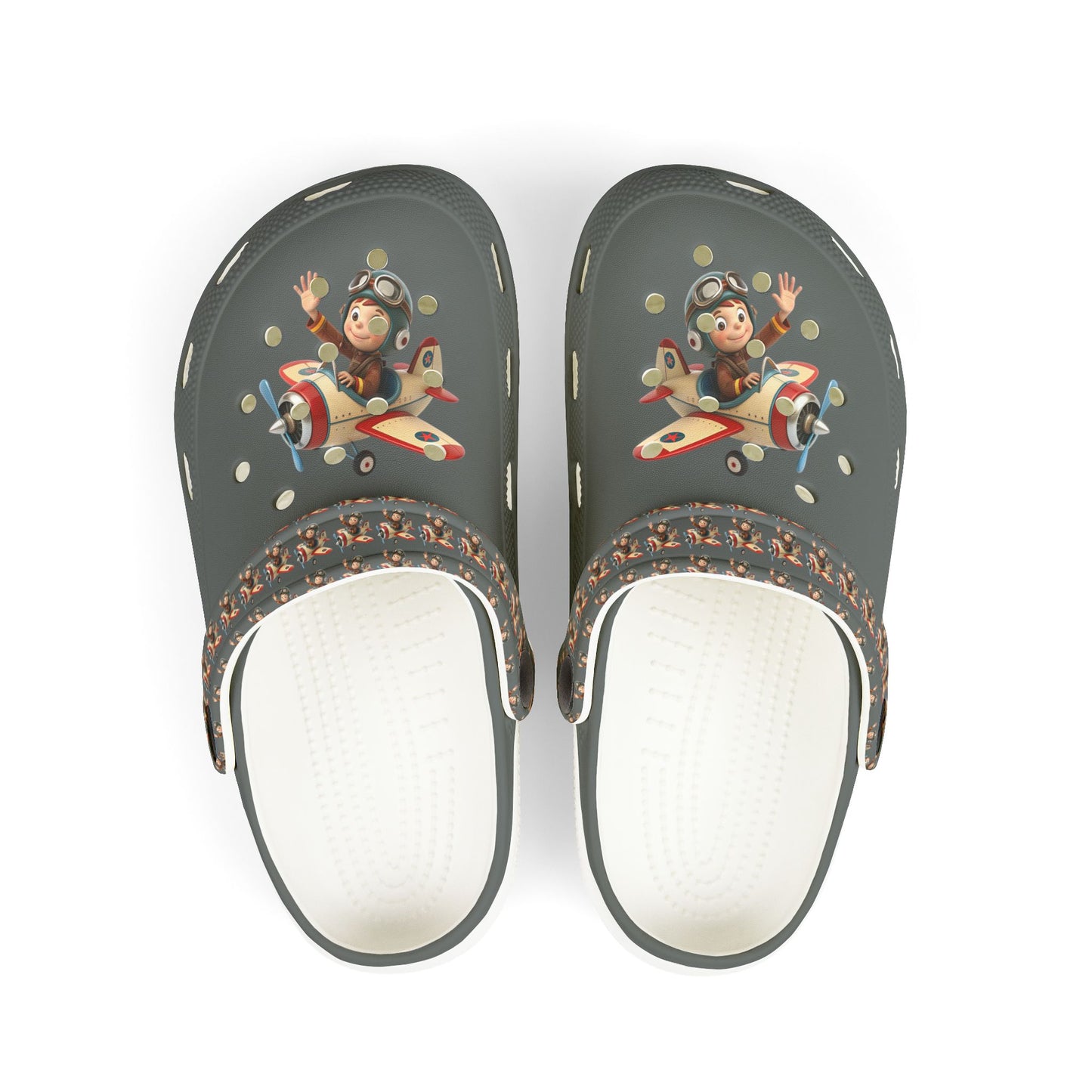 Kid's Fun Foam Clogs - Playful Aviation Theme, Lightweight Slip-On Shoes for Kids, Perfect for Summer Play, Beach Trips, and Outdoor [...]
