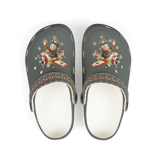 Kid's Fun Foam Clogs - Playful Aviation Theme, Lightweight Slip-On Shoes for Kids, Perfect for Summer Play, Beach Trips, and Outdoor [...]