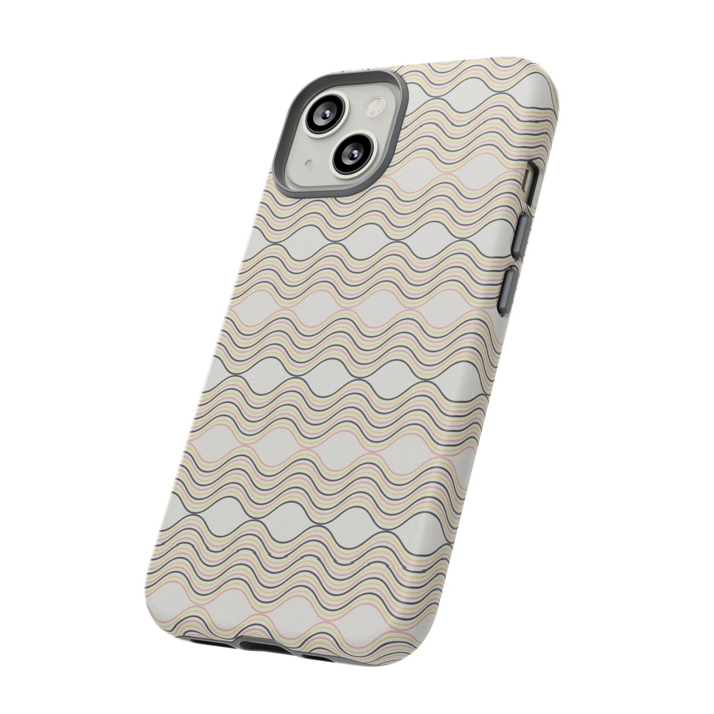 Stylish Phone Case for Tough Protection, Wavy Design, Chic Accessory, Gift for Her, Trendy Tech, Holiday Gift Idea