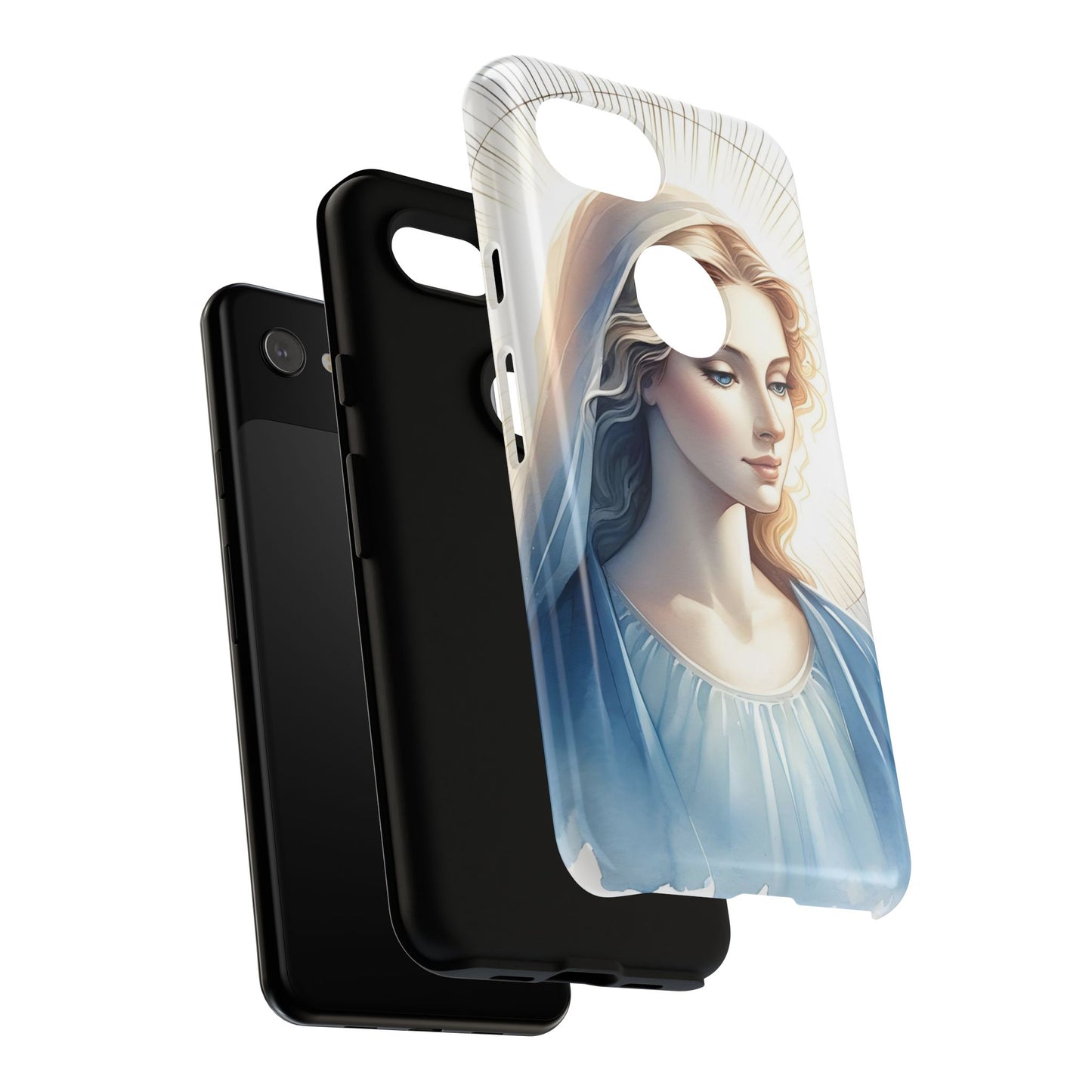 Beautiful Mary Phone Case, Tough Phone Case, Inspirational Tech Accessory, Gift for Her, Religious Phone Cover