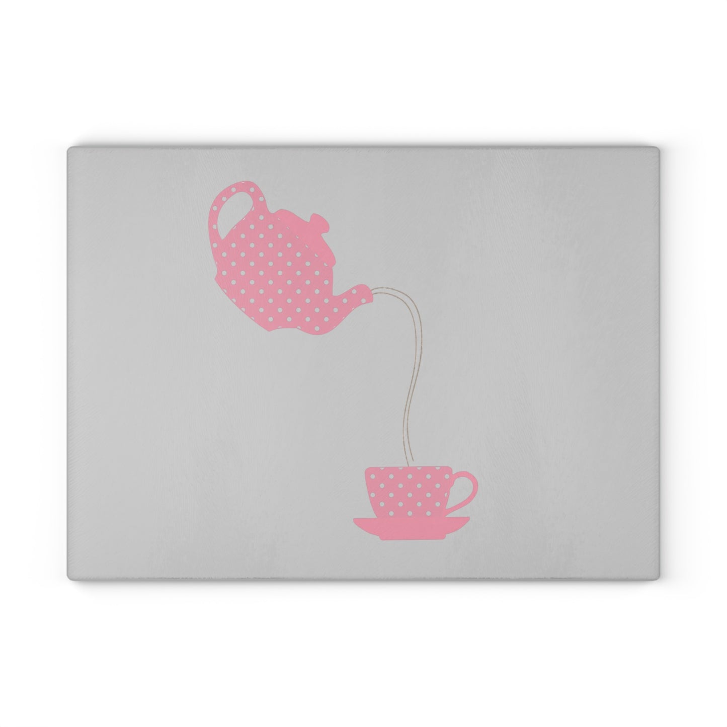 Charming Teapot Glass Cutting Board | Kitchen Decor, Gift for Tea Lovers, Housewarming Gift, Culinary Art, Wedding Gift