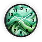 Serene Abstract Green Wall Clock, Modern Home Decor, Relaxing Timepiece, Gifts for Nature Lovers, Minimalist Wall Art