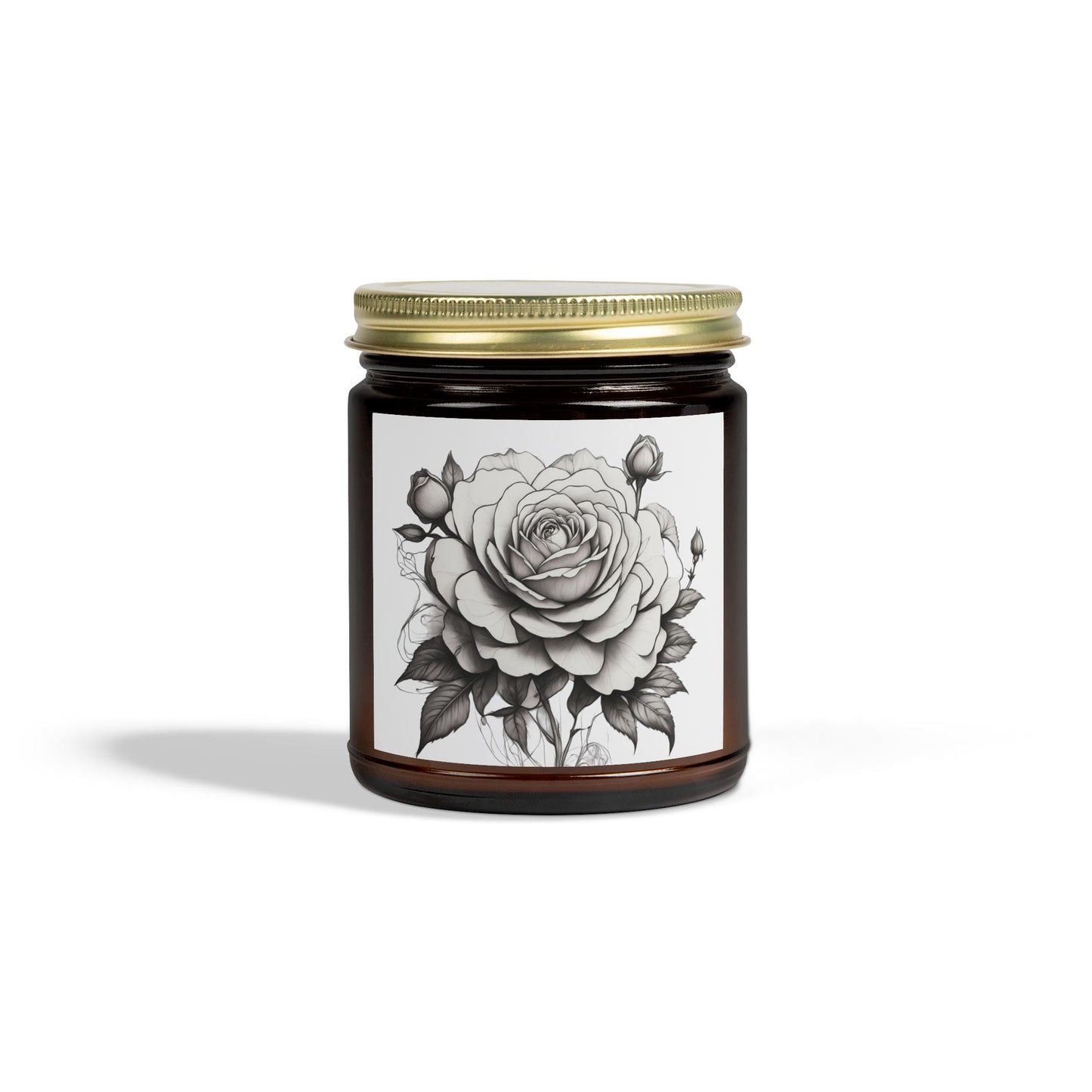 Rose Scented Candle - Coconut Apricot Wax, Relaxing Aromatherapy, Home Decor, Gifts for Her, Eco-friendly Candle