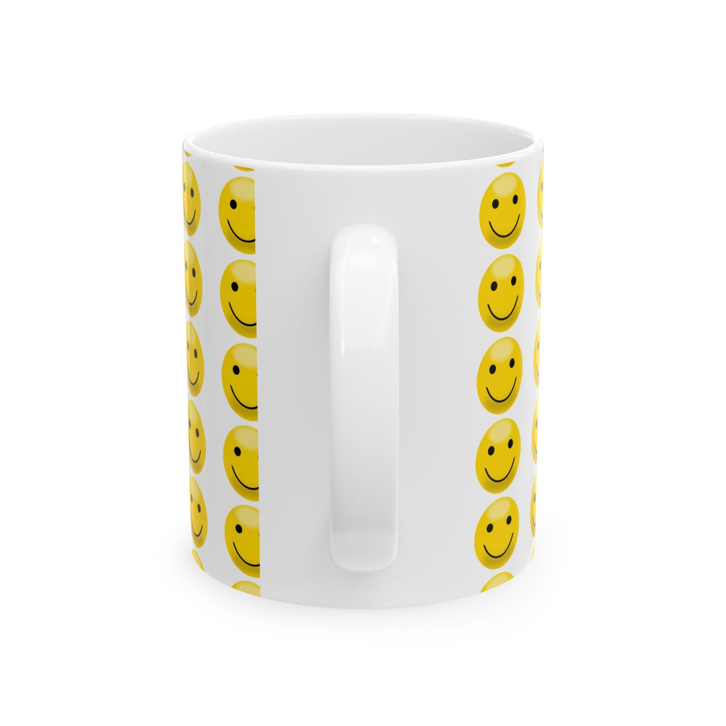 Happy Face Ceramic Mug | Smiley Coffee Cup, Gift for Friends, Cute Kitchen Decor, Cheerful Drinkware, Perfect for Birthdays