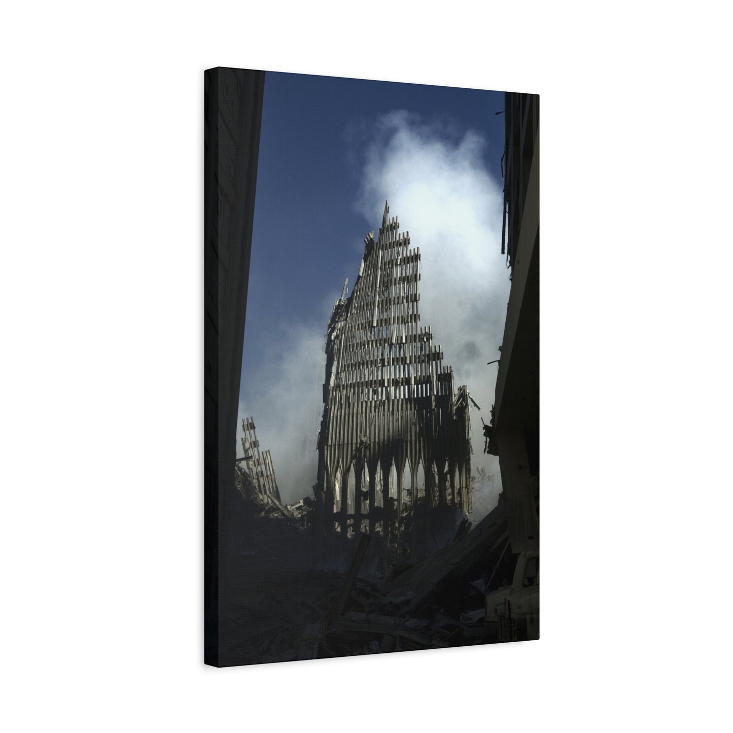 Matte Stretched Canvas - Ruined Cathedral Architectural Print
