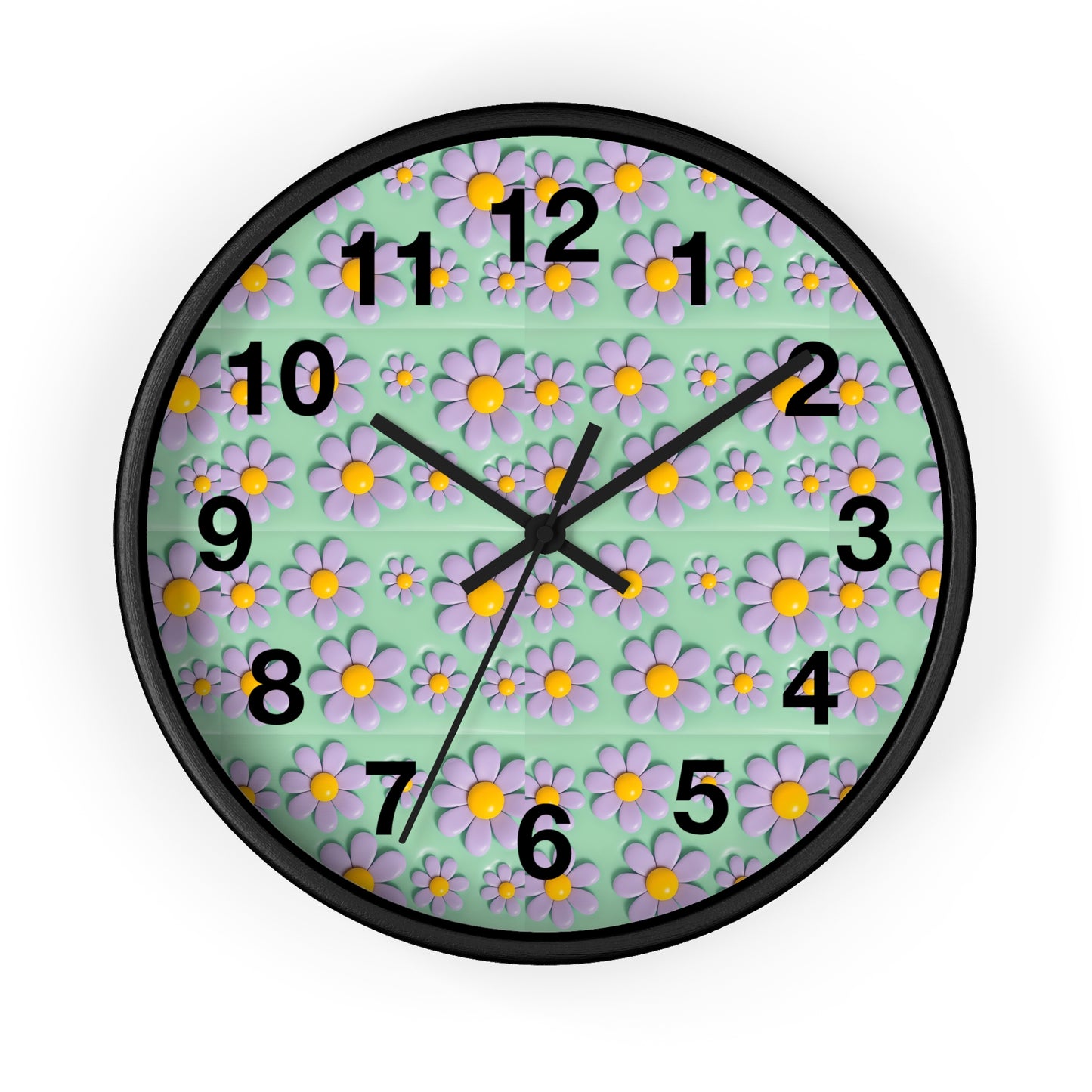Charming Floral Wall Clock - Brighten Your Space with Decorative Timepiece, Home Decor, Gift for Her, Birthday, Mother's Day