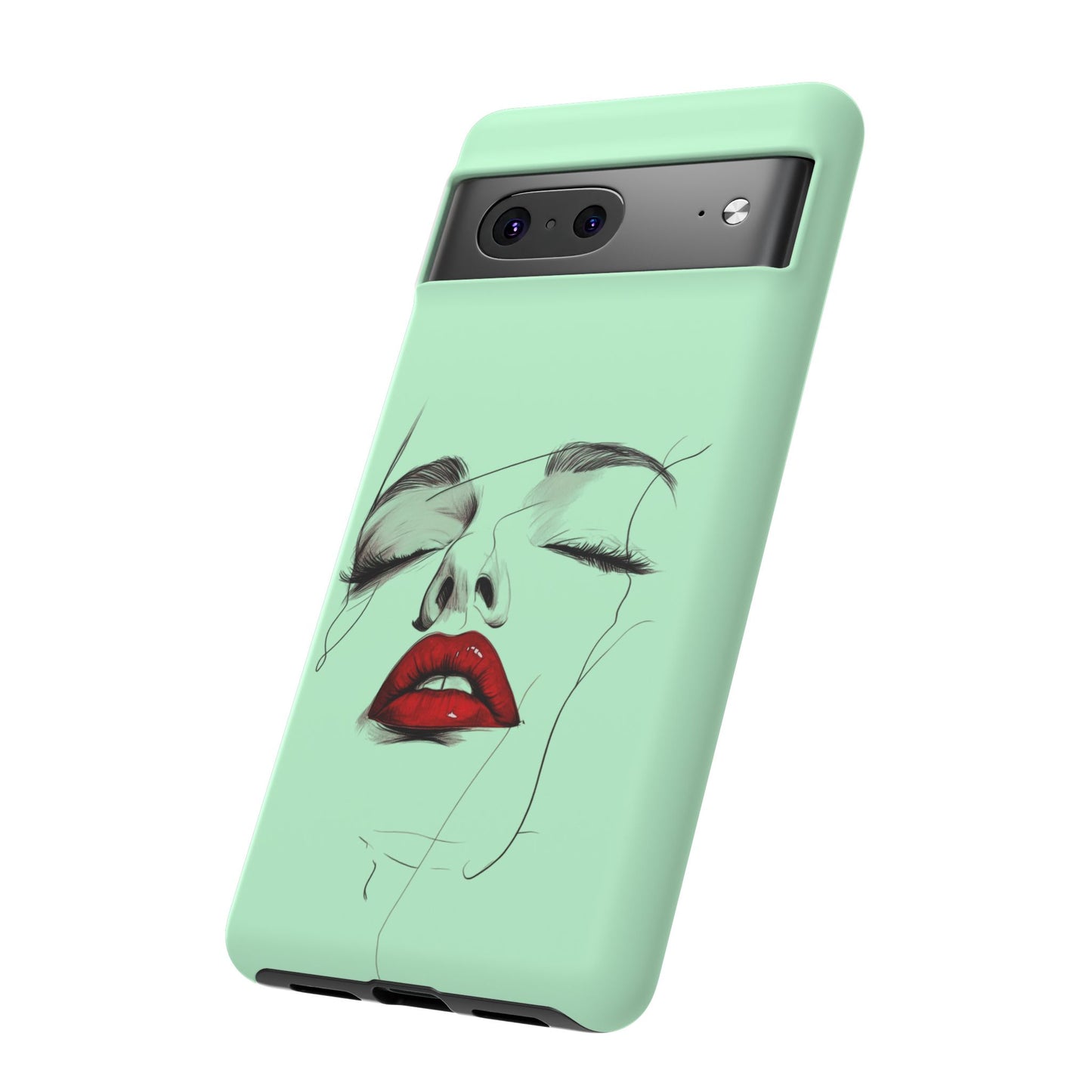 Stylish Phone Case, Artistic Phone Cover, Trendy Tech Accessory, Unique Cell Phone Protector, Gift for Her, Modern Aesthetic