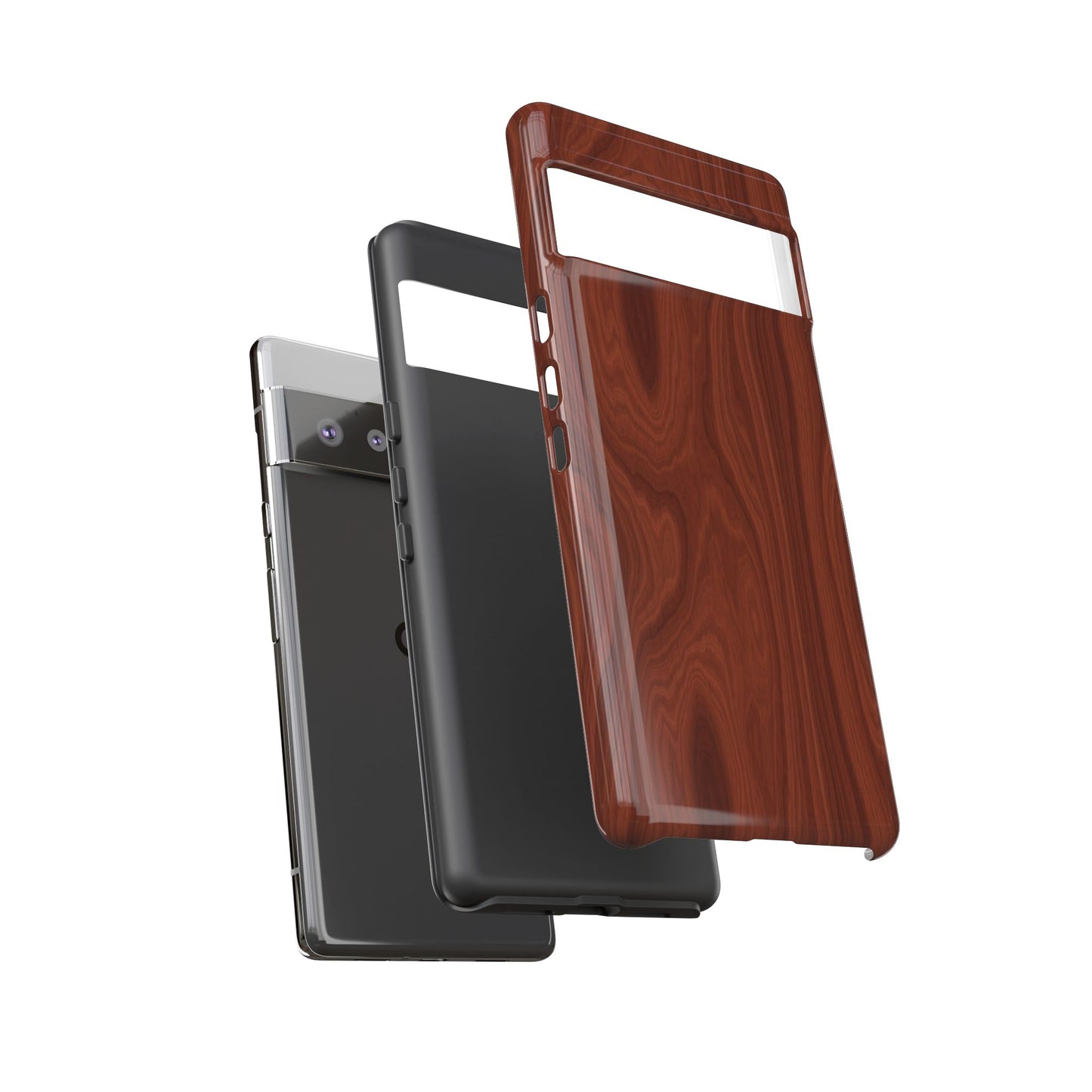 Wood Grain Phone Case, Stylish Tough Cases, Nature-Inspired Protective Cover, Unique Gifts for Him and Her, Eco-Friendly Tech Accessory