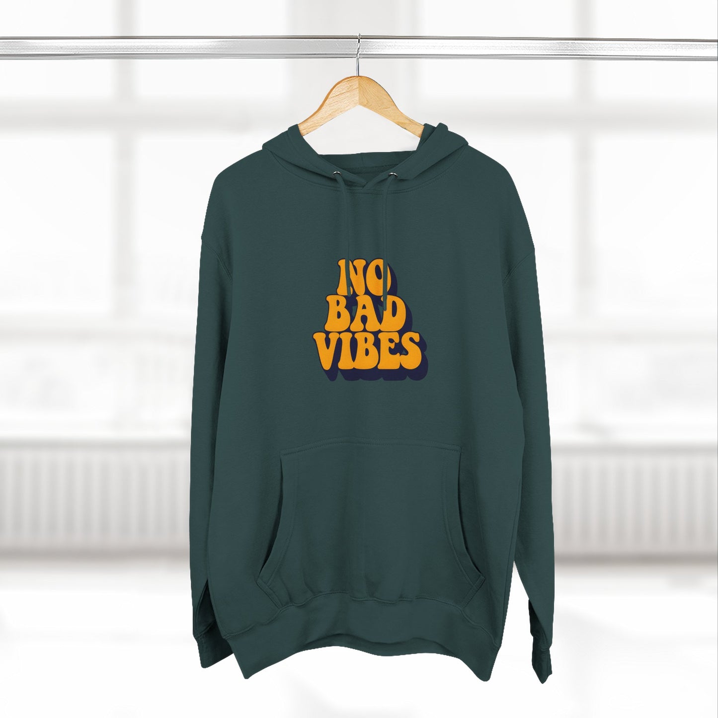 Good Vibes Only Fleece Hoodie for Positive Energy Lovers, Motivational Comfort, Chill Attire, Casual Wear, Gift for Friends