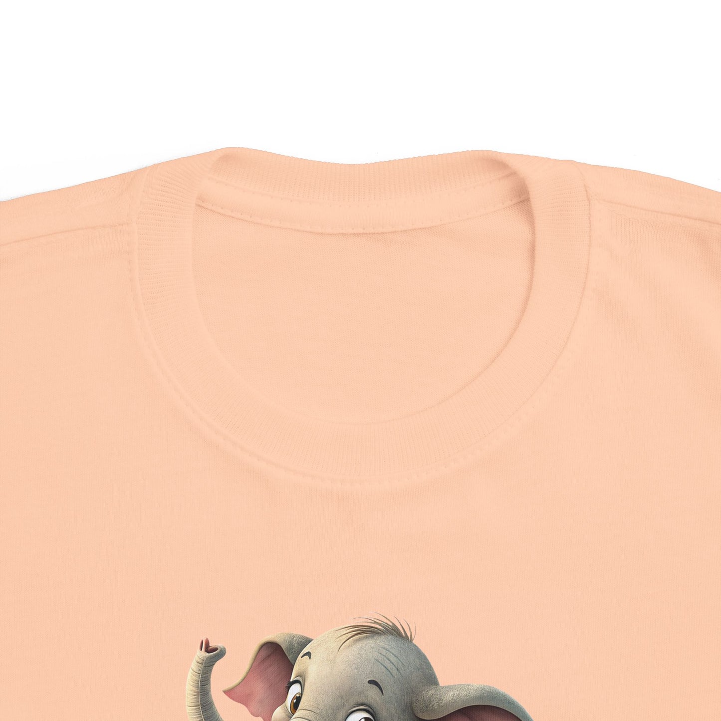 Cute Elephant Toddler Tee, Fun Summer Shirt, Kids Beachwear, Adorable Gift for Ages 2-5, Playful Animal Apparel