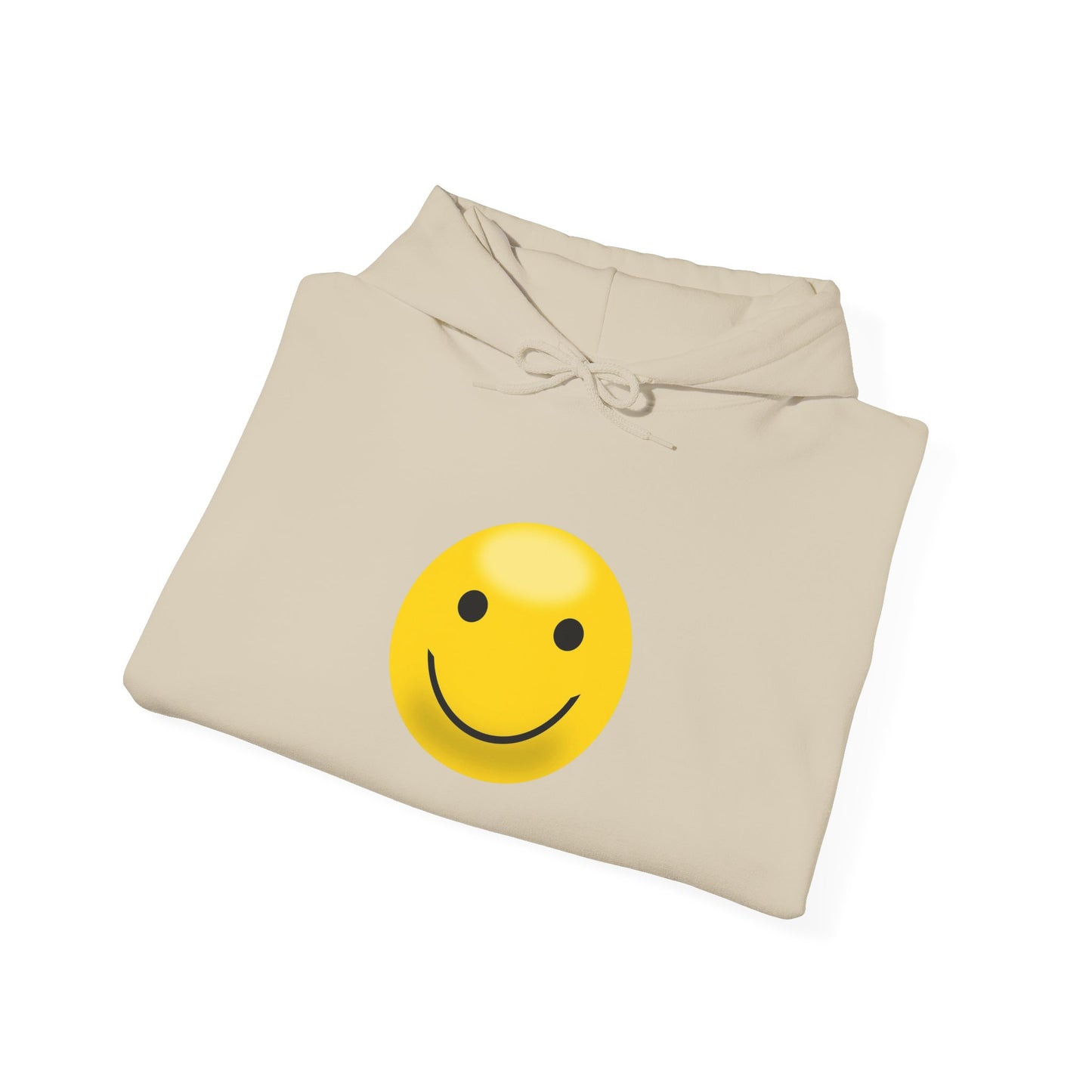 Smiley Face Hooded Sweatshirt, Unisex Cozy Hoodie, Casual Streetwear, Perfect Gift for Friends, Happy Apparel for Everyday Wear