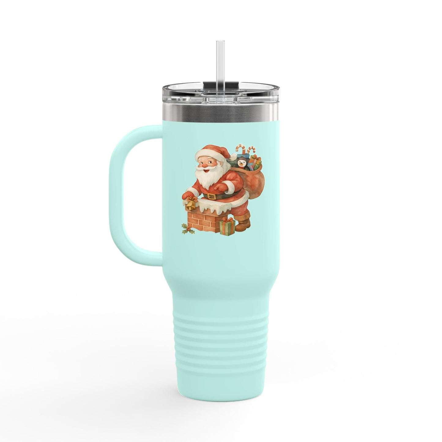 Festive Insulated Travel Mug with Santa and Holiday Designs | Perfect for Christmas Parties, Gift for Coffee Lovers, Winter Travel, [...]