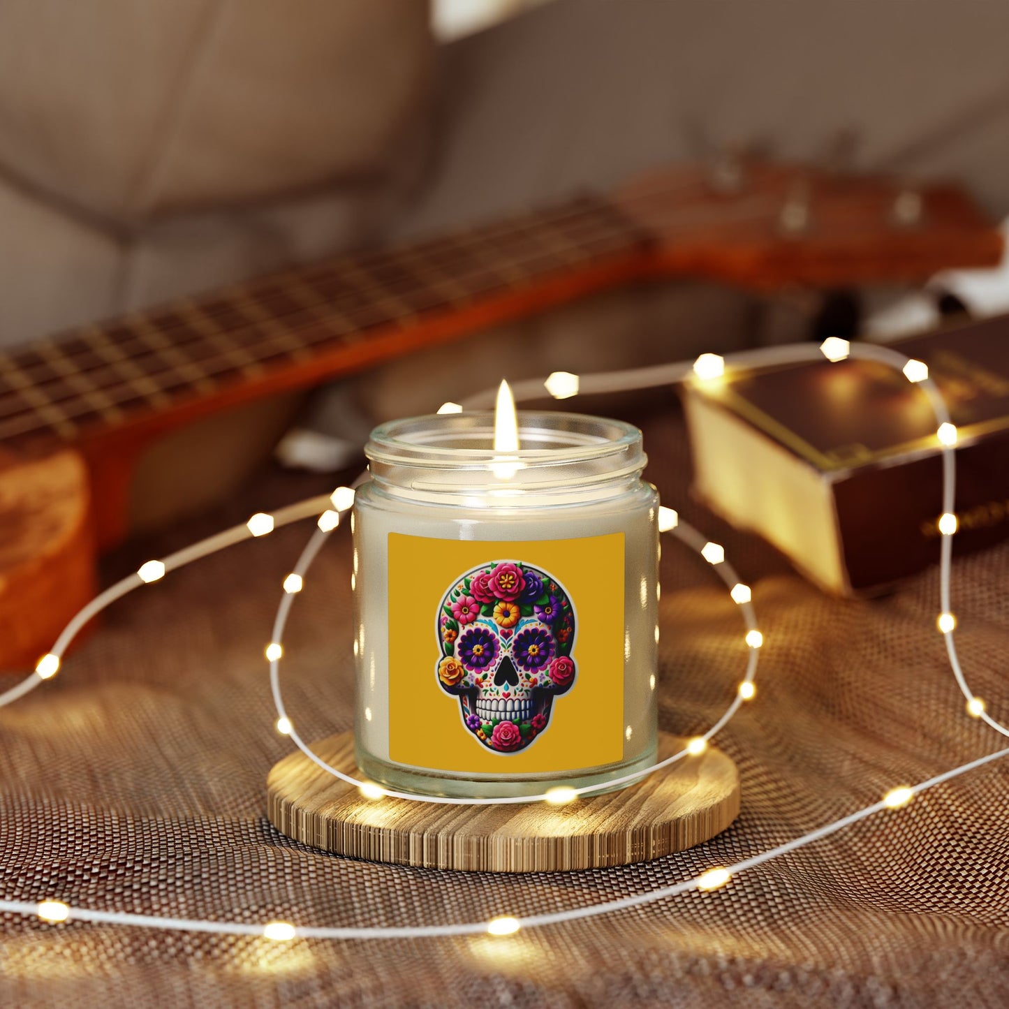 Day of the Dead Coconut Apricot Candle (4oz/9oz)