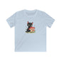 Kids Softstyle Tee - cat and mushroom