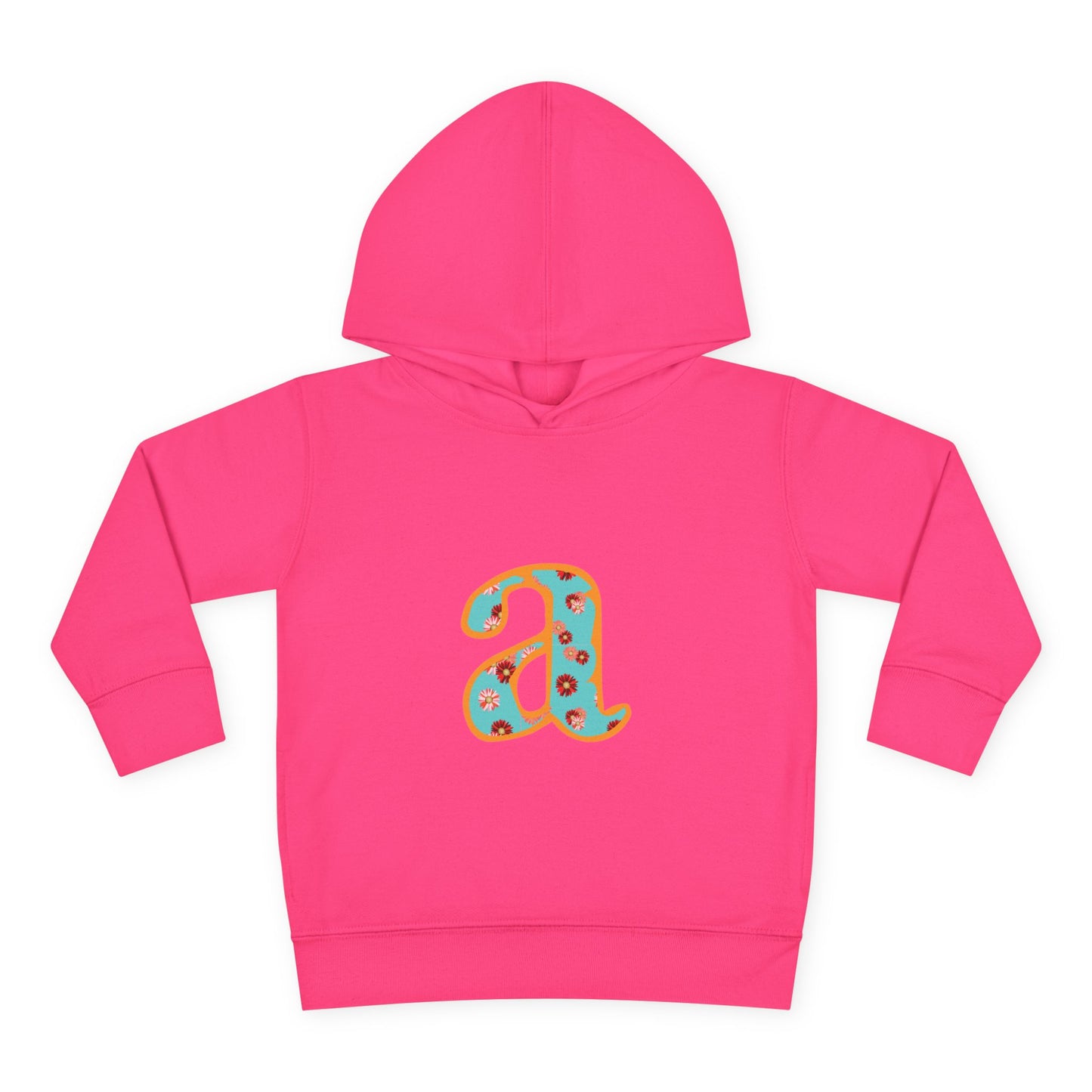 Personalized Toddler Fleece Hoodie, Cozy Kids Sweatshirt, Customizable Letter Hoodie, Fun Pullover for Toddlerwear, Perfect Gift for Kids