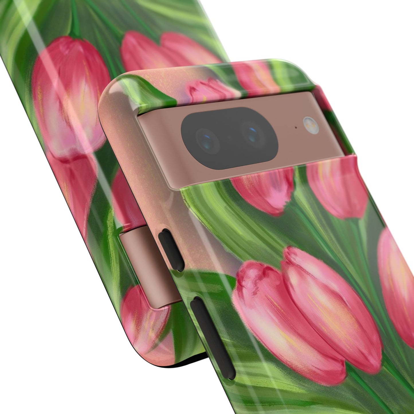 Floral Phone Case with Vibrant Tulips - Tough Cases for Garden Lovers, Spring Gifts, Nature Enthusiasts, Unique Gadget Accessories, [...]