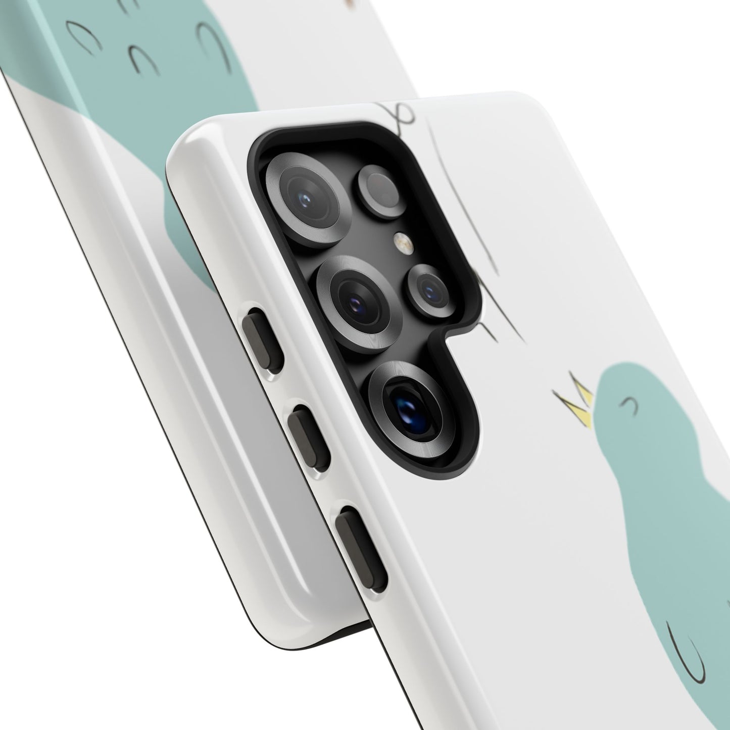 Birdsong Phone Case — Cute Blue Bird on Branch Protective Case