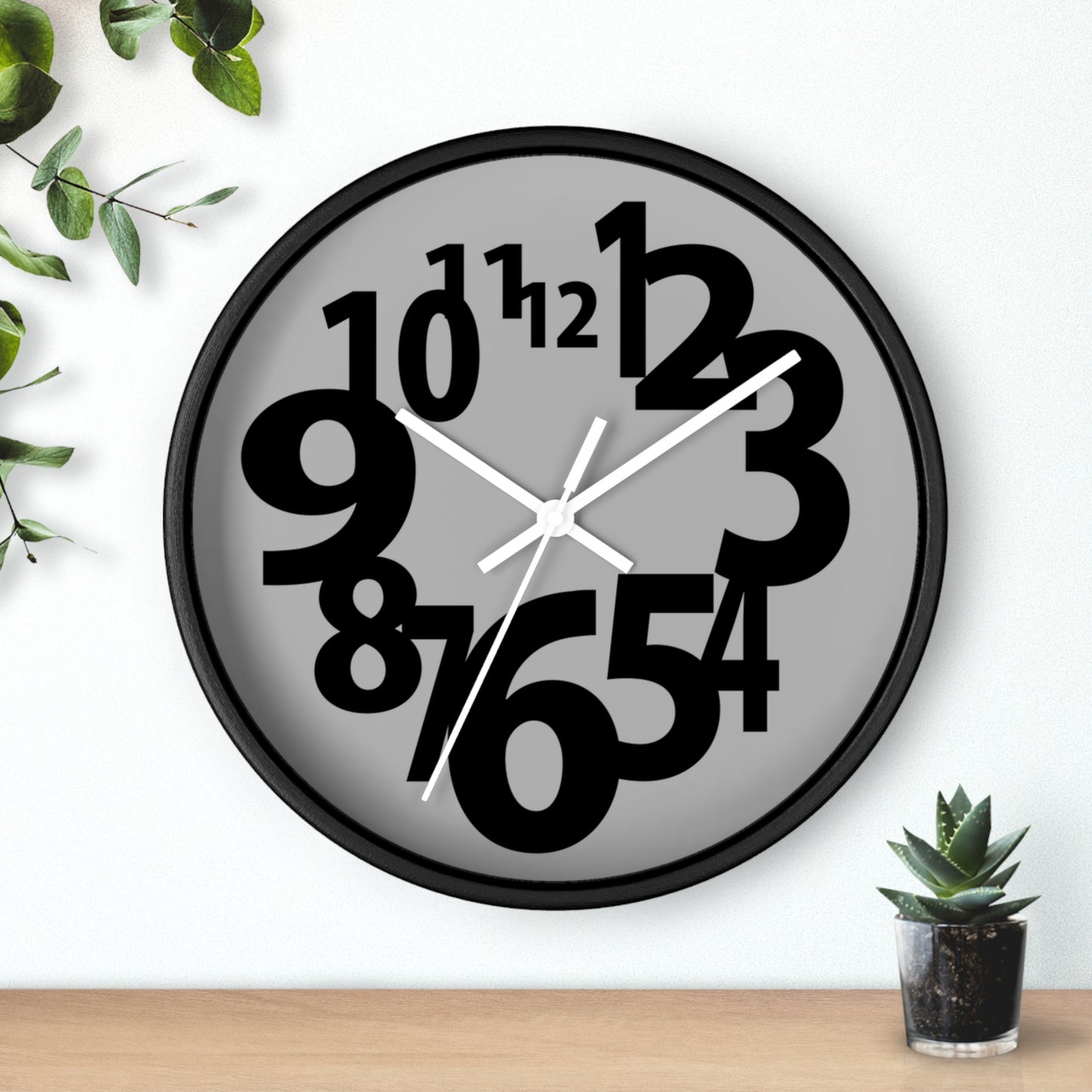 Stylish Modern Wall Clock, Home Decor, Unique Gift, Minimalist Design, Living Room Clock, Office Wall Clock
