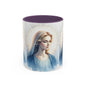 Serene Virgin Mary Accent Coffee Mug