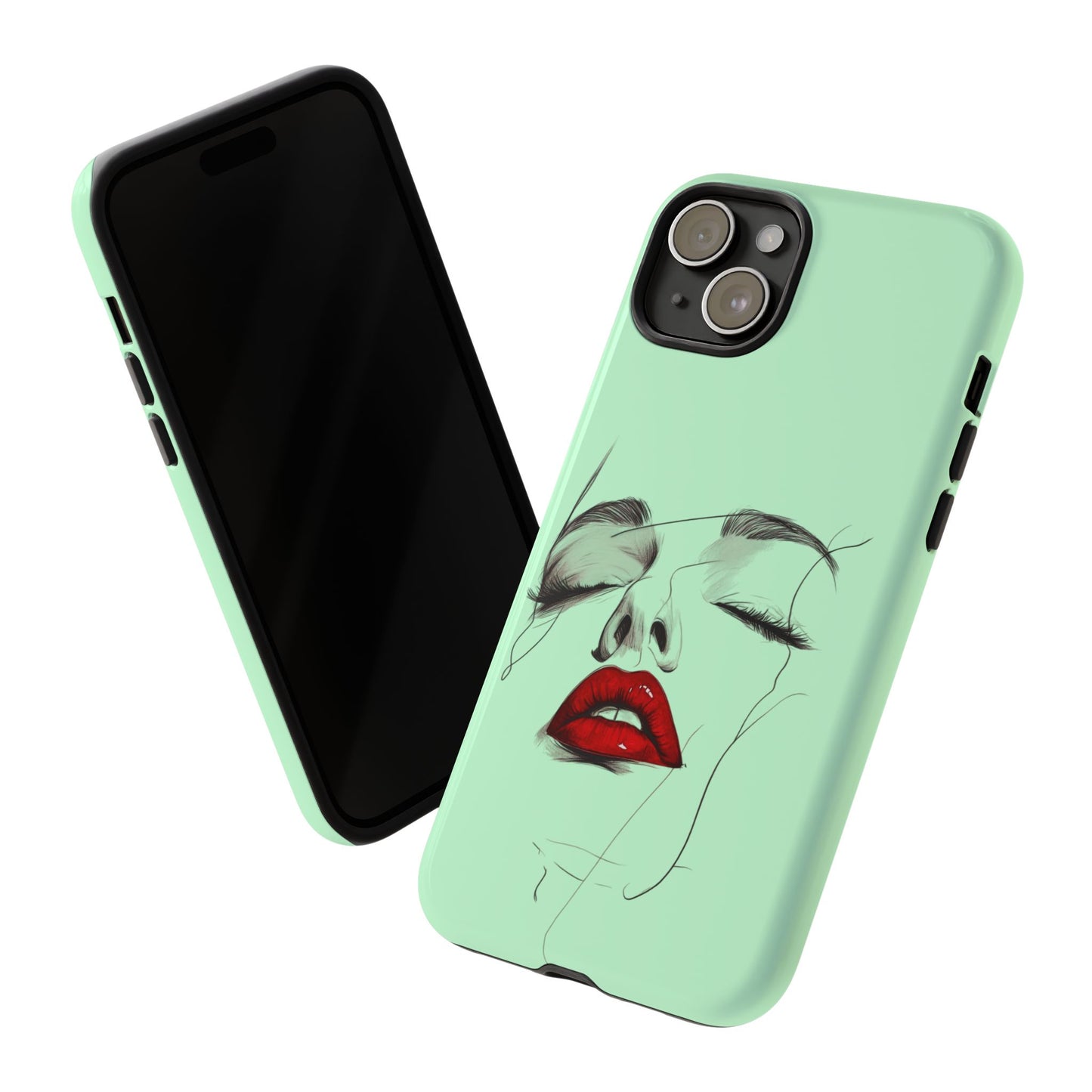 Stylish Phone Case, Artistic Phone Cover, Trendy Tech Accessory, Unique Cell Phone Protector, Gift for Her, Modern Aesthetic