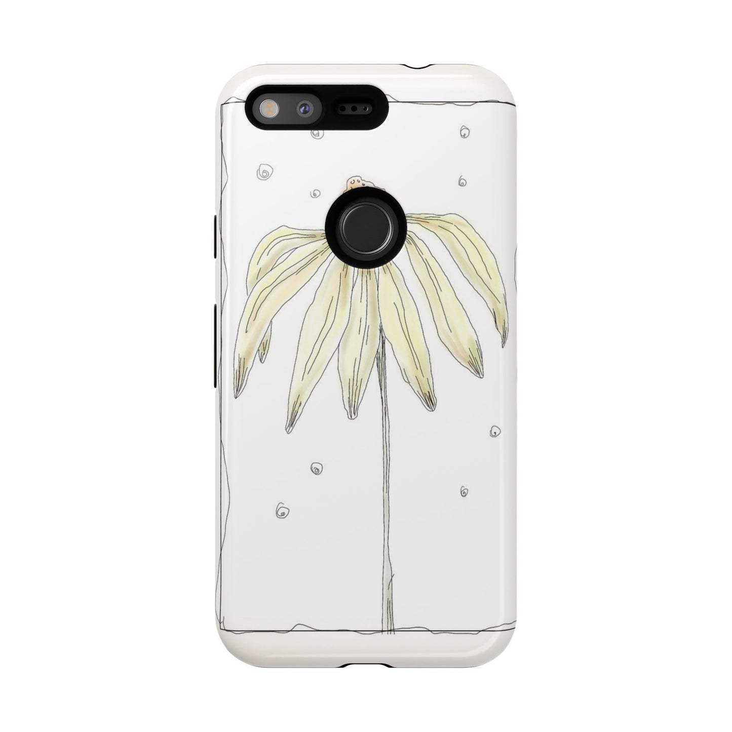 Flower Phone Case with Delicate Design, Tough Phone Cover, Nature Lover Gift, Floral Tech Accessory, Stylish Phone Protection