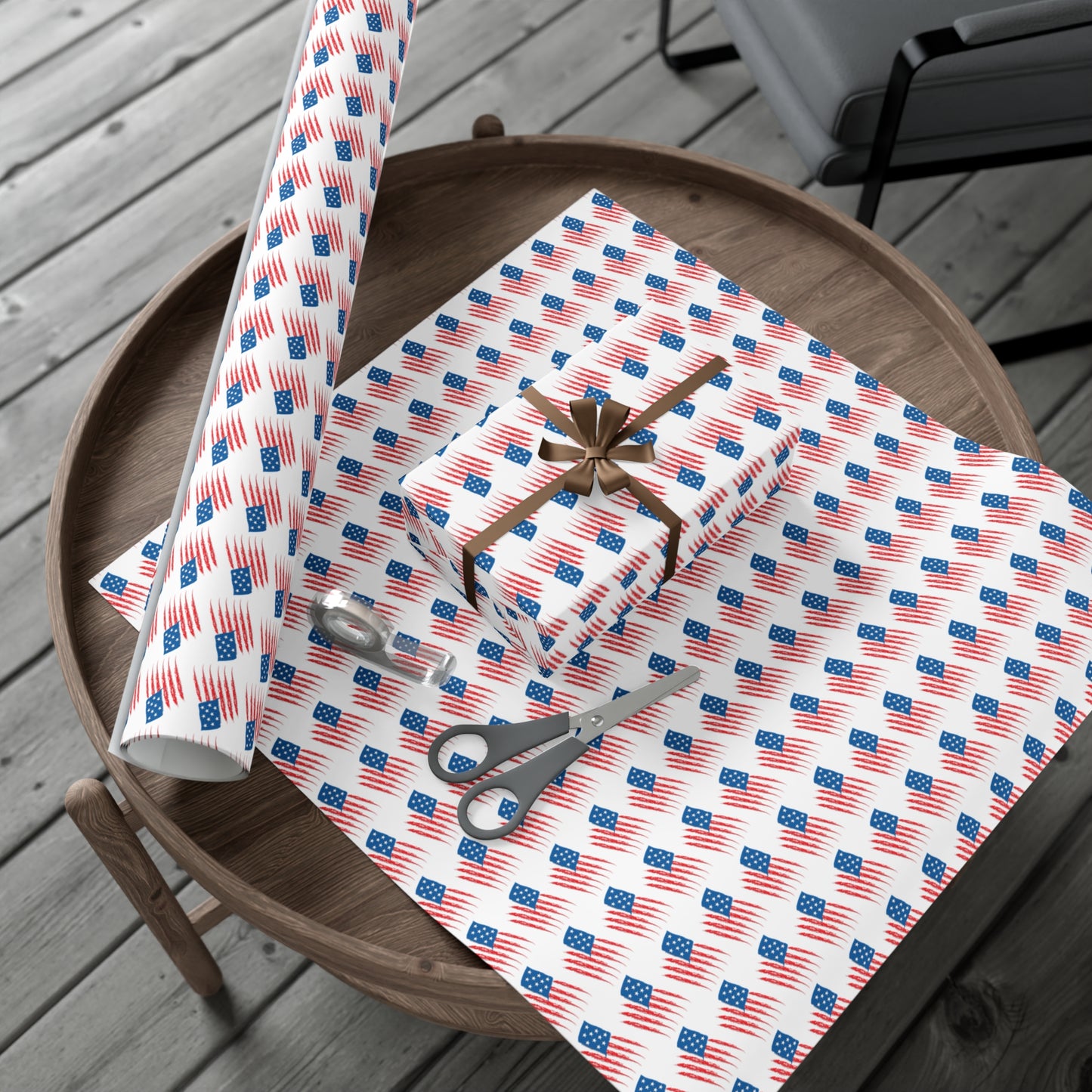 Festive Gift Wrap Paper - Patriotic Design for All Occasions, USA Flag Gift Wrap, Party Supplies, Holiday Wrapping Paper, Independence [...]