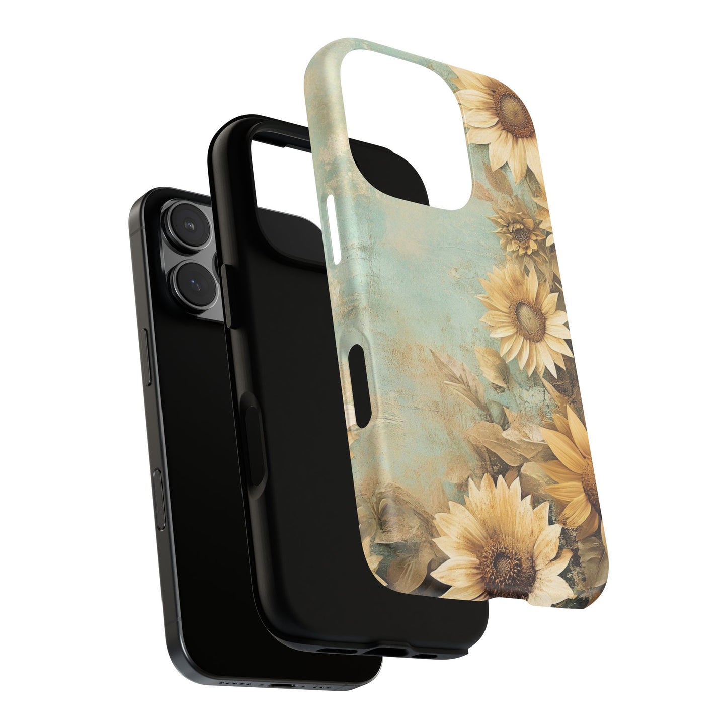 Sunflower Phone Case, Tough Shell Floral Cover, Nature Inspired Gift, Durable Protective Case, Perfect for Spring and Summer