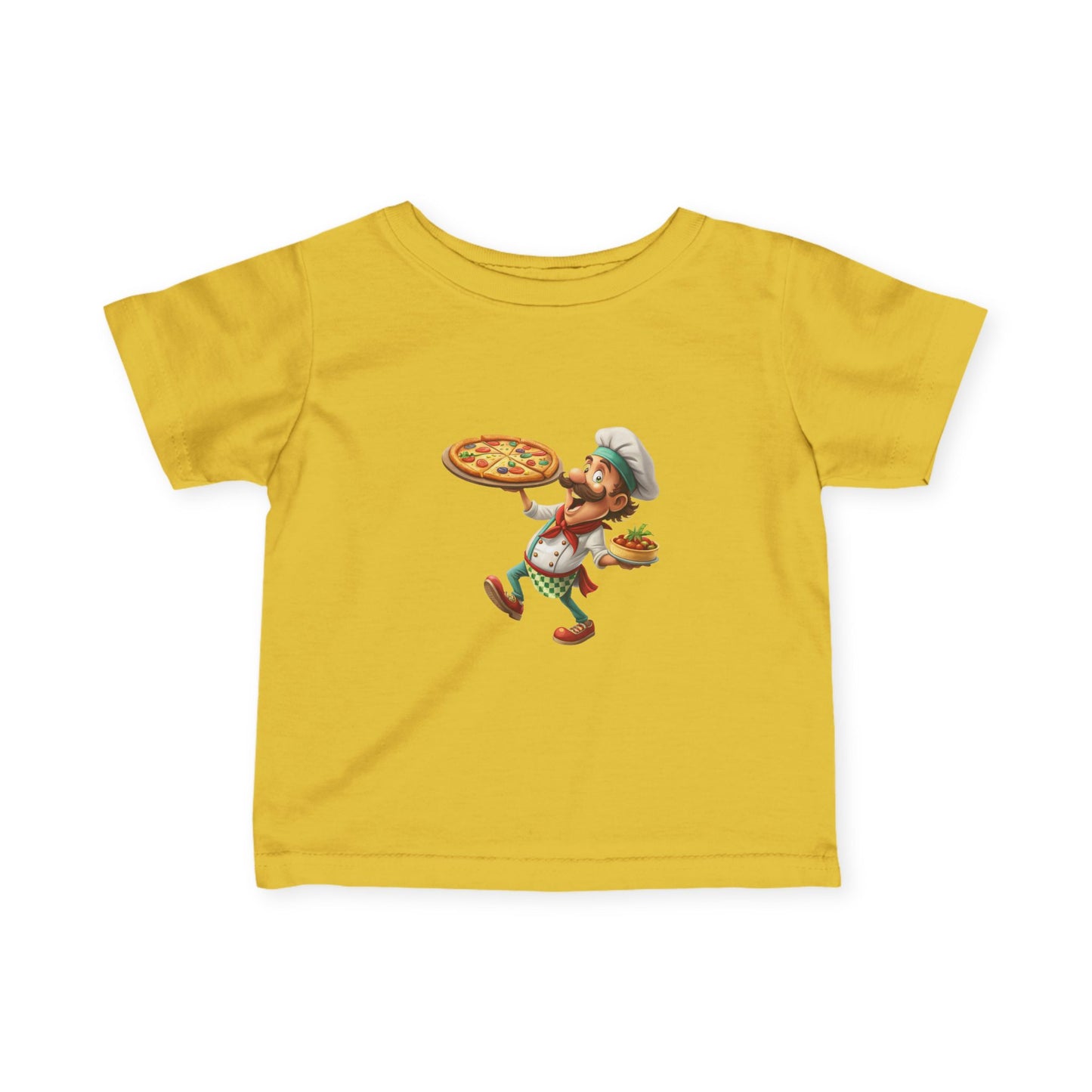 Pizza Chef Infant Tee, Cute Baby T-Shirt, Toddler Pizza Shirt, Gift for Little Chefs, Kids Cooking Outfit, Whimsical Baby Clothes