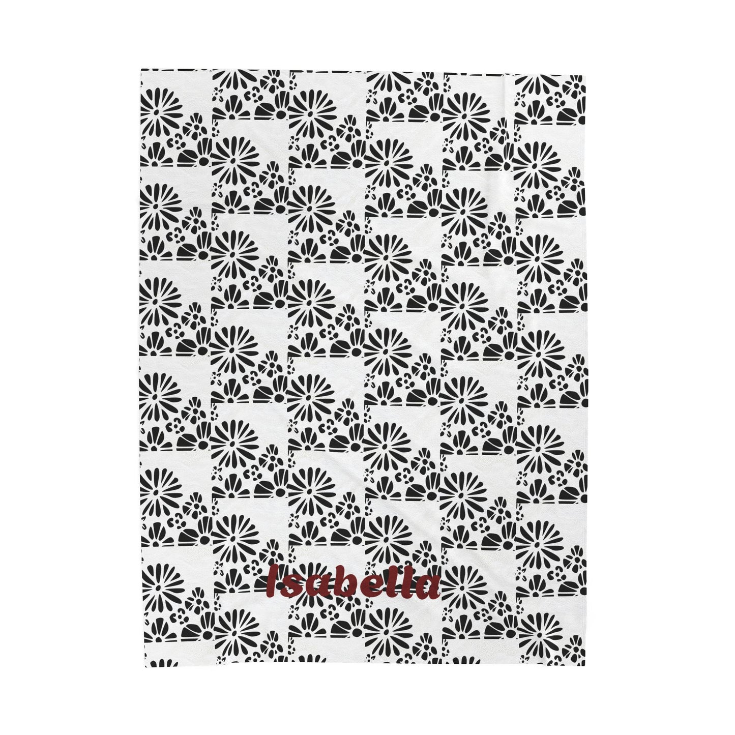 Cozy Personalized Plush Blanket Sophia