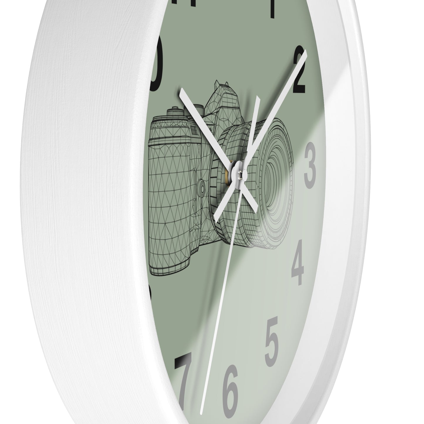 Photography Themed Wall Clock, Unique Gift for Photographers, Blue Clock, Home Decor, Creative Wall Art, Photography Lover
