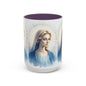 Serene Virgin Mary Accent Coffee Mug