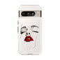 Stylish Phone Case with Artistic Lip Design, Femme Tech Accessory, Trendy Device Cover, Gift for Her, Unique Phone Accessories