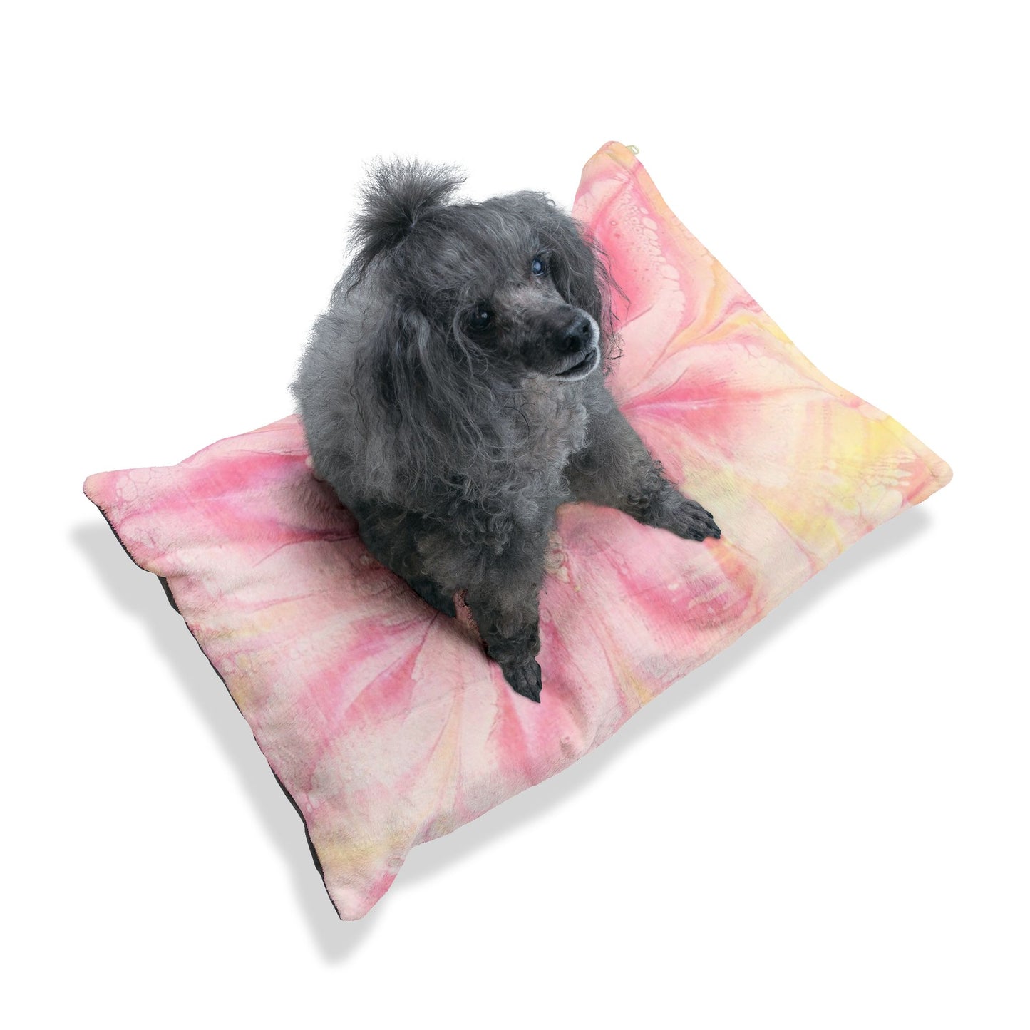 Cozy Pet Bed, Boho Dog Bed, Cat Bed, Pink Pet Cushion, Floral Pet Lounge, Pet Gift for Dog Lovers