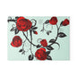 Elegant Floral Glass Cutting Board, Kitchen Decor